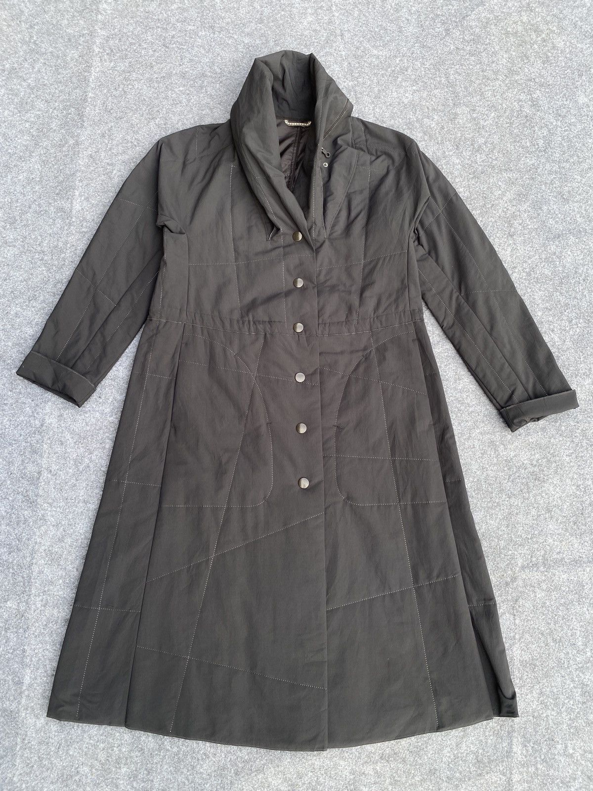 Issey Miyake × Pleats Please Issey Miyake Vintage pleats please issey miyake long jacket Size L / US 10 / IT 46 - 1 Thumbnail