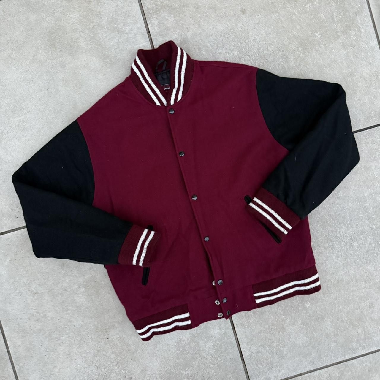 Vintage Varsity Vintage 90s Wool Jacket Retro Size US XL / EU 56 / 4 - 2 Thumbnail