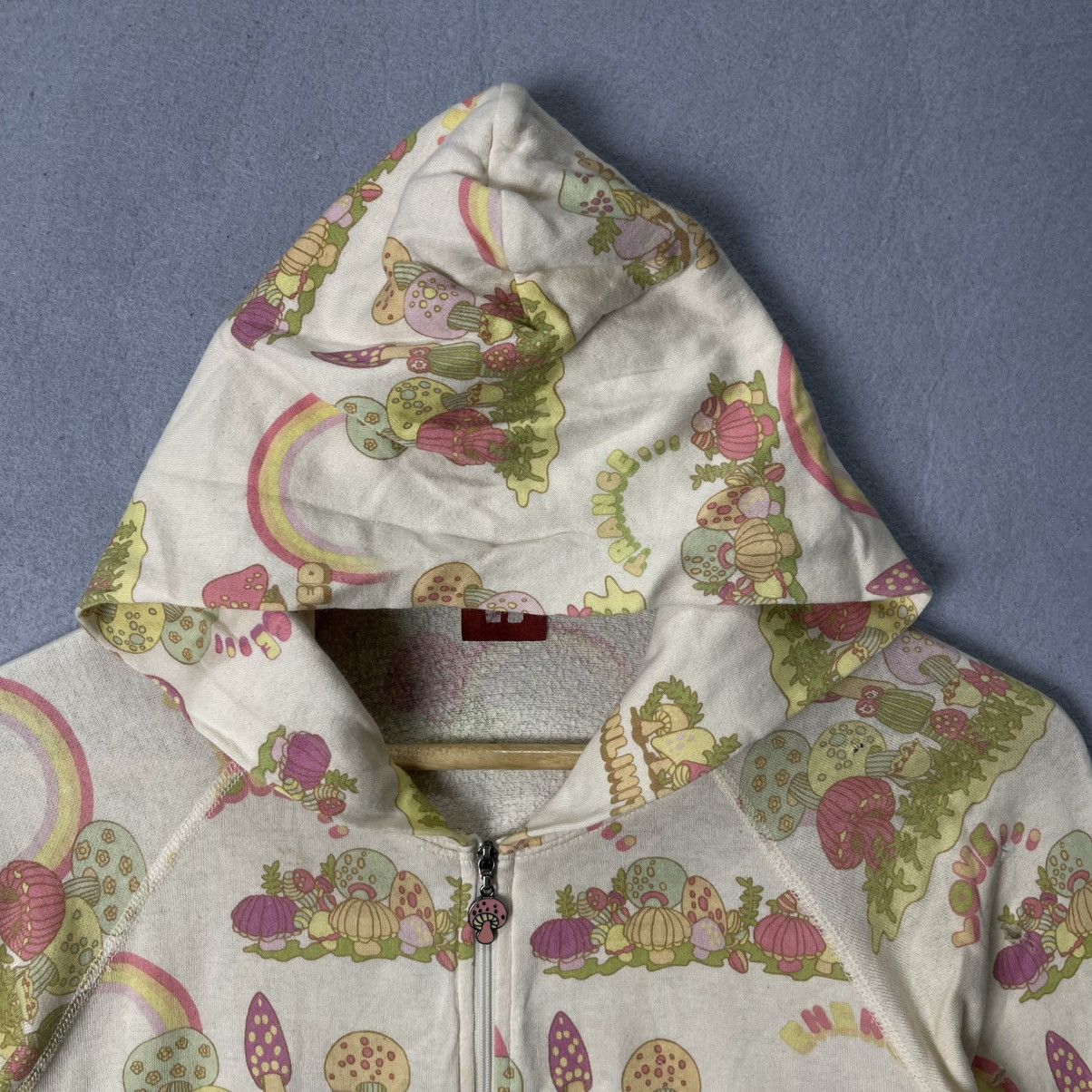 Hysteric Glamour Hysteric Glamour All-Over Print Zip Hoodie Cream Distressed Size S / US 4 / IT 40 - 2 Thumbnail