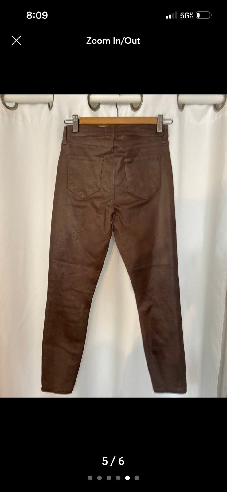 L'AGENCE L'Agence Brown coated jeans size 26 NWT Size 26" / US 2 / IT 38 - 5 Thumbnail