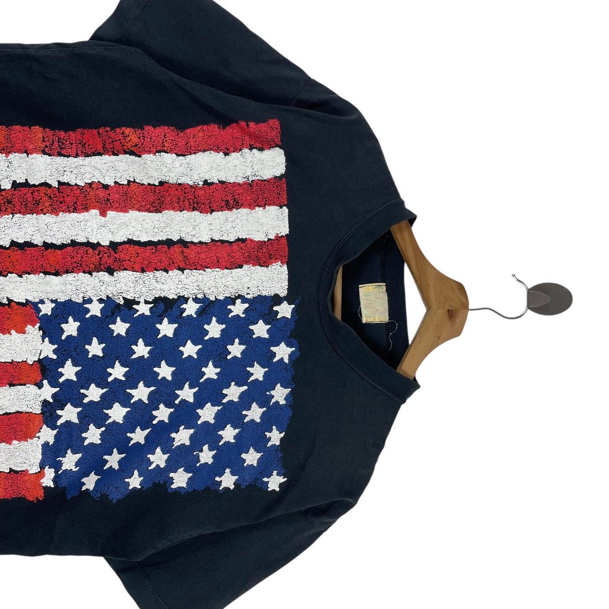 Vintage Vintage 90s USA Flag Over Print Tee Shirt Size US M / EU 48-50 / 2 - 2 Thumbnail