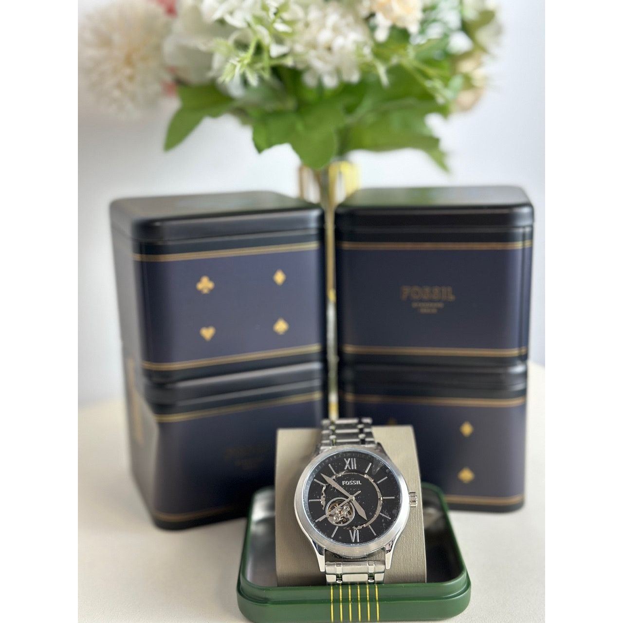 Fossil (E)Fossil BQ2648 Fenmore Automatic Stainless Steel Watch Size ONE SIZE - 5 Thumbnail