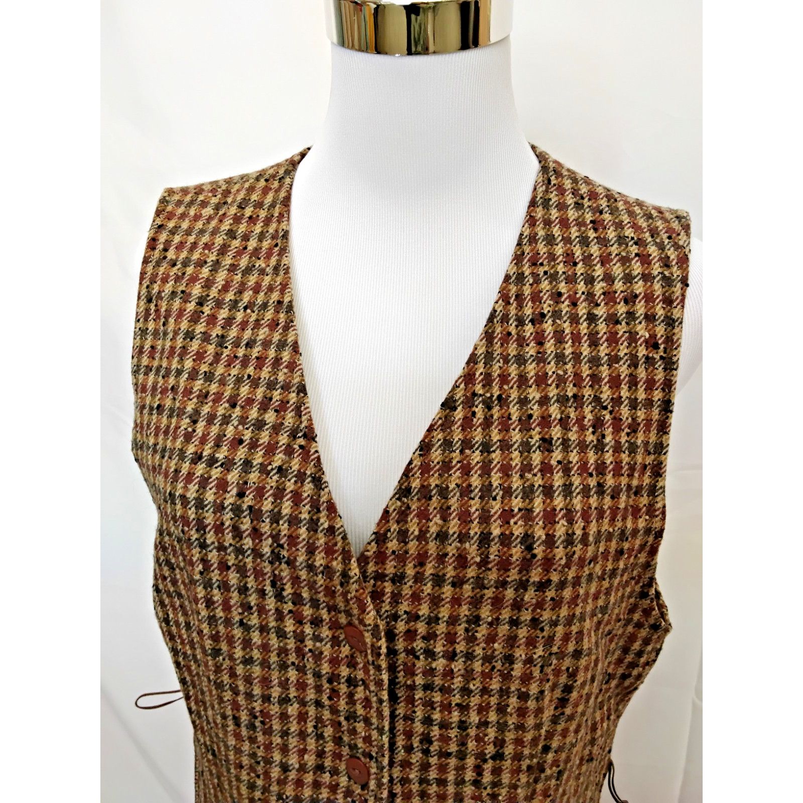 Pendleton Pendleton Knockabouts Shift Dress Women's 6 Brown VTG 1990s Size M / US 6-8 / IT 42-44 - 4 Thumbnail