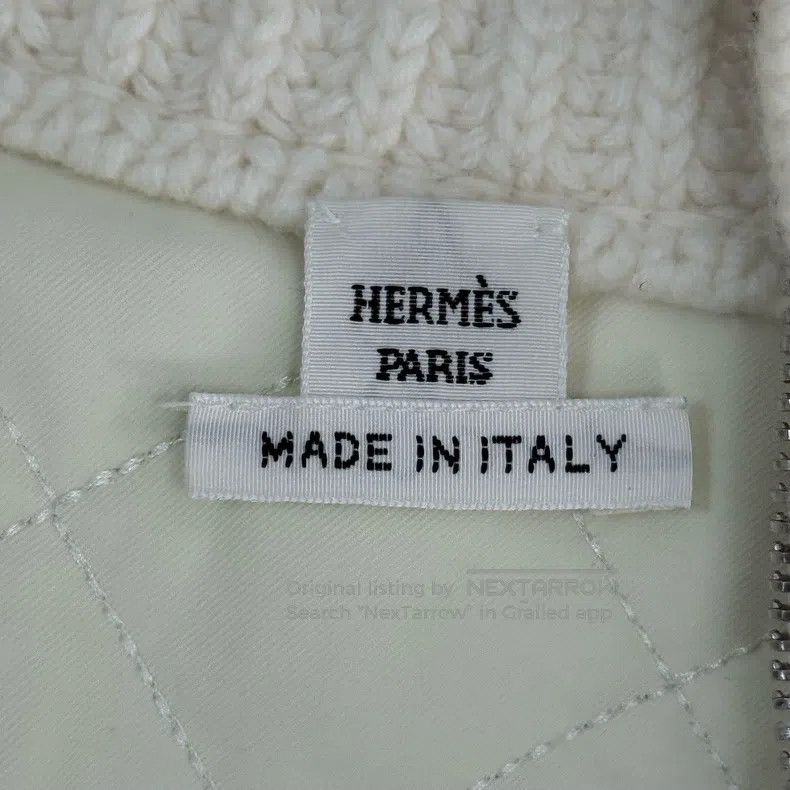 Hermes Hermes Off-White H Logo Wool Cotton Jacket Size XXS / US 00 / IT 34 - 5 Thumbnail