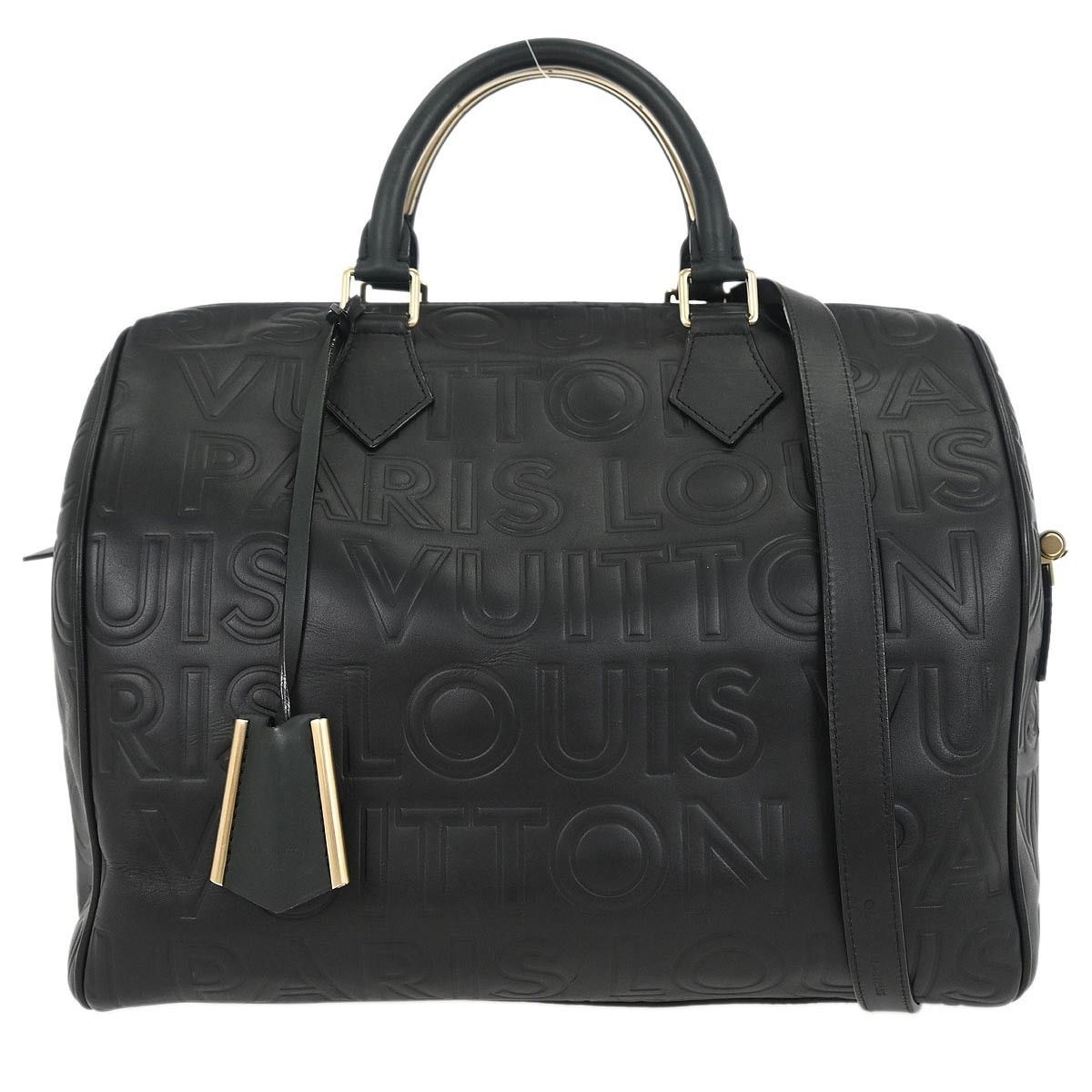 Louis Vuitton Louis Vuitton Paris Speedy Cube Bag Embossed Leather Size ONE SIZE - 1 Thumbnail