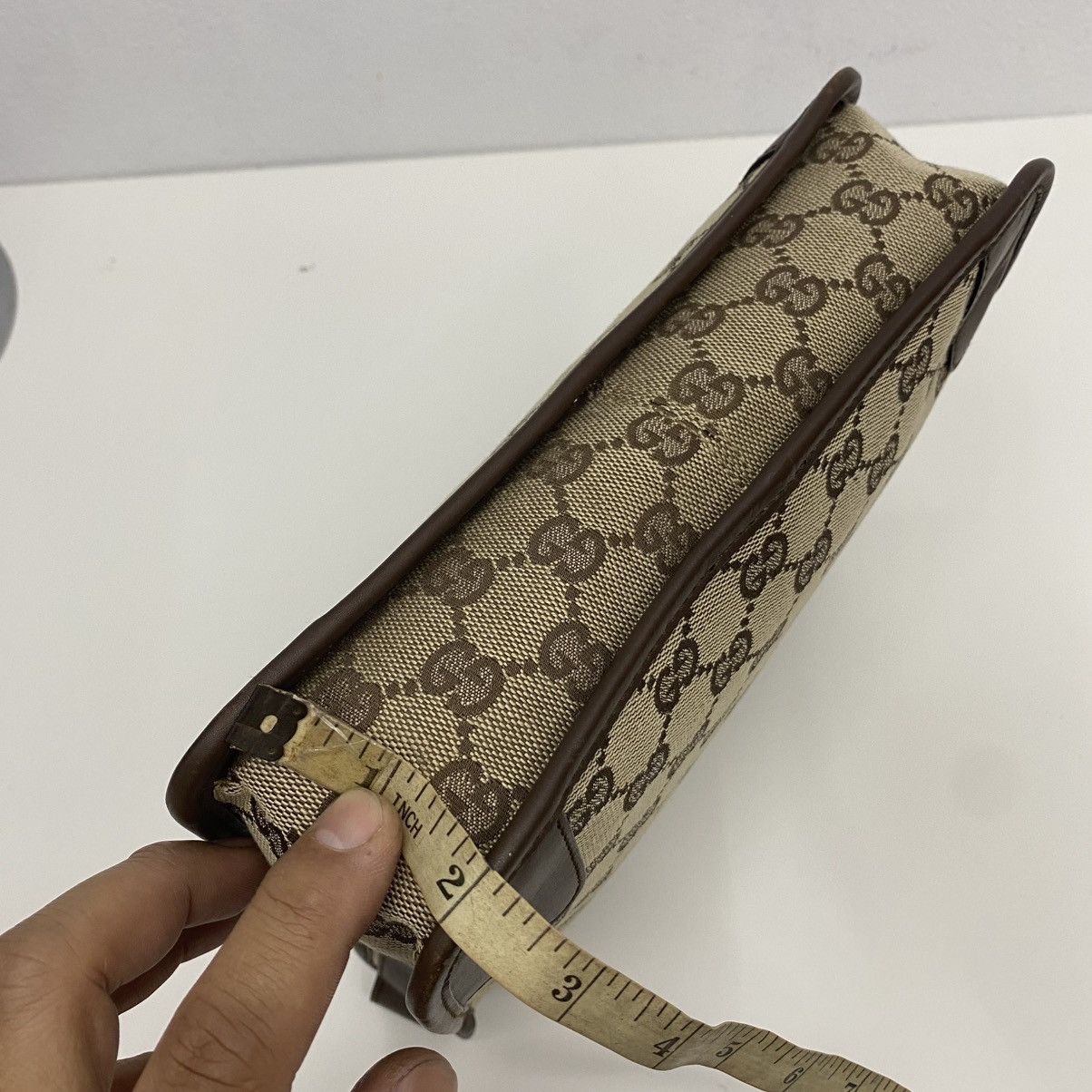 Gucci AUTHENTIC GUCCI GG CANVAS SHOULDER BAG Size ONE SIZE - 17 Thumbnail