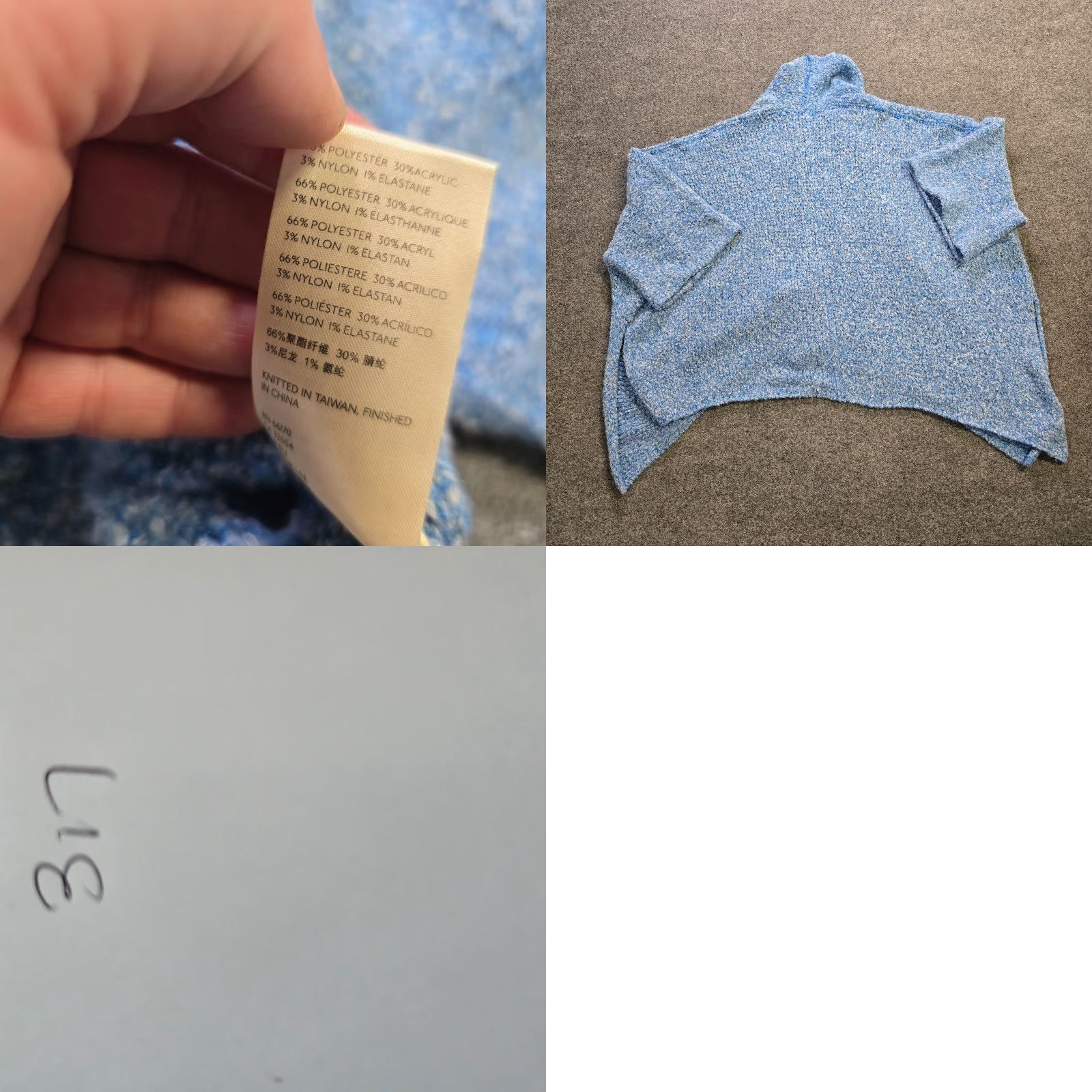 Free People Free People Sweater Women Medium Blue Oversized Chunky Knit Open Capsule Lounge Shirt Pullover Knit Casual Bohemian Fall Winter Size M / US 6-8 / IT 42-44 - 8 Thumbnail
