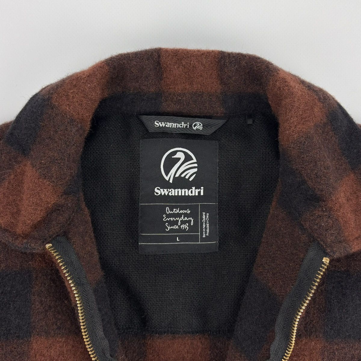 New Zealand Outback Swanndri Ranger Wool Zip Bush shirt Flannel Size US L / EU 52-54 / 3 - 9 Thumbnail