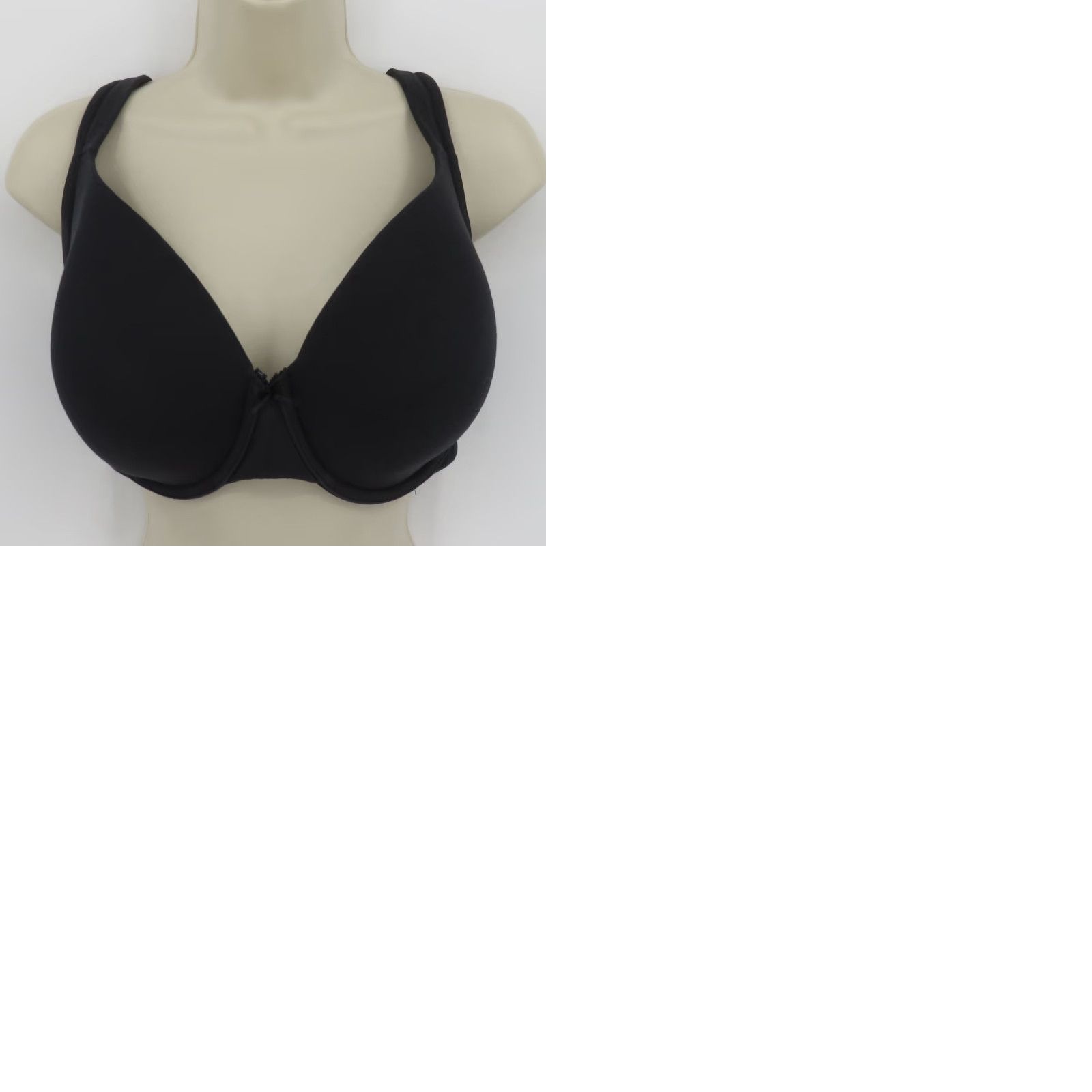 Vintage Cacique Bra 38F Black Lightly Lined Full Coverage Underwire Women Size ONE SIZE - 9 Thumbnail
