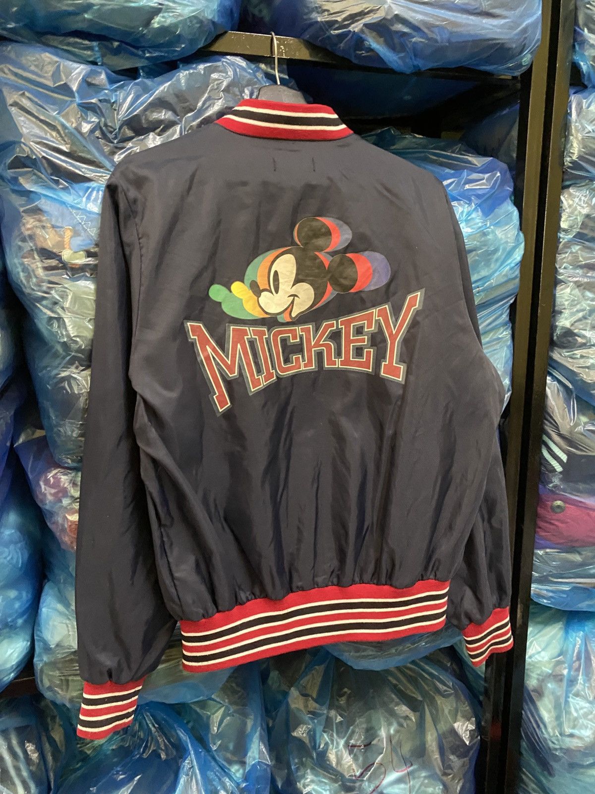 Disney × Mickey Mouse Vintage Tokyo Disneyland Mickey Mouse Varsity Bomber Jacket Size US M / EU 48-50 / 2 - 7 Thumbnail