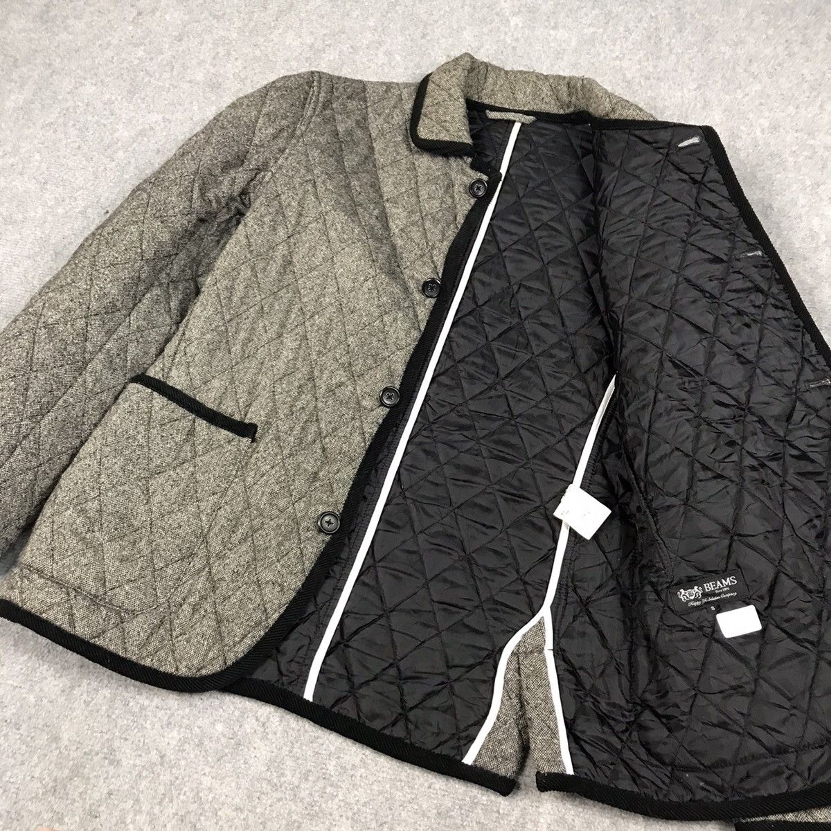 Beams Plus × Japanese Brand BEMAS JAPAN QUILTED STYLE BUTTON JACKET Size US S / EU 44-46 / 1 - 11 Thumbnail