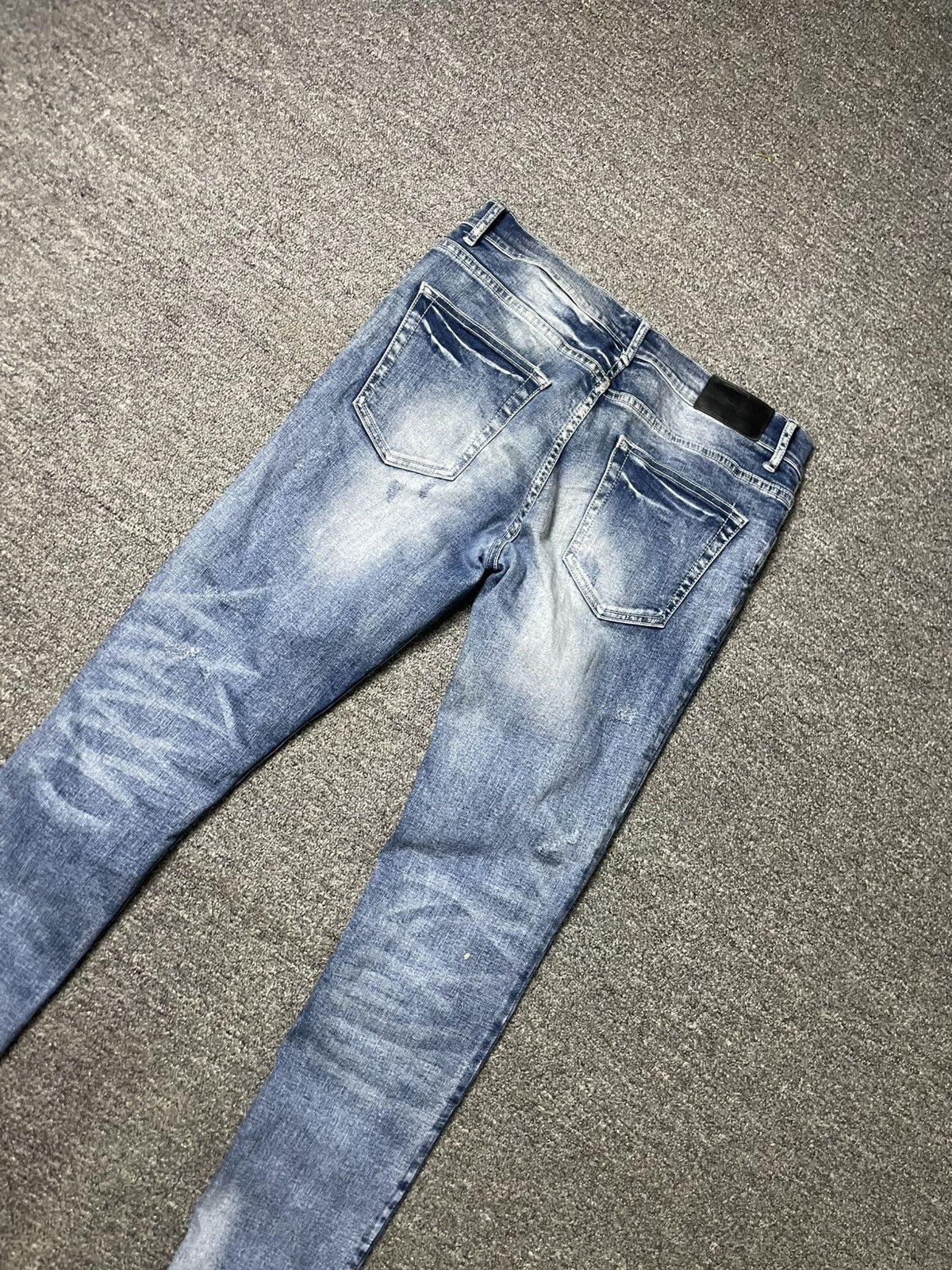 Japanese Brand U-Men Brand Distressed Skinny Denim (62) Size US 30 / EU 46 - 14 Thumbnail