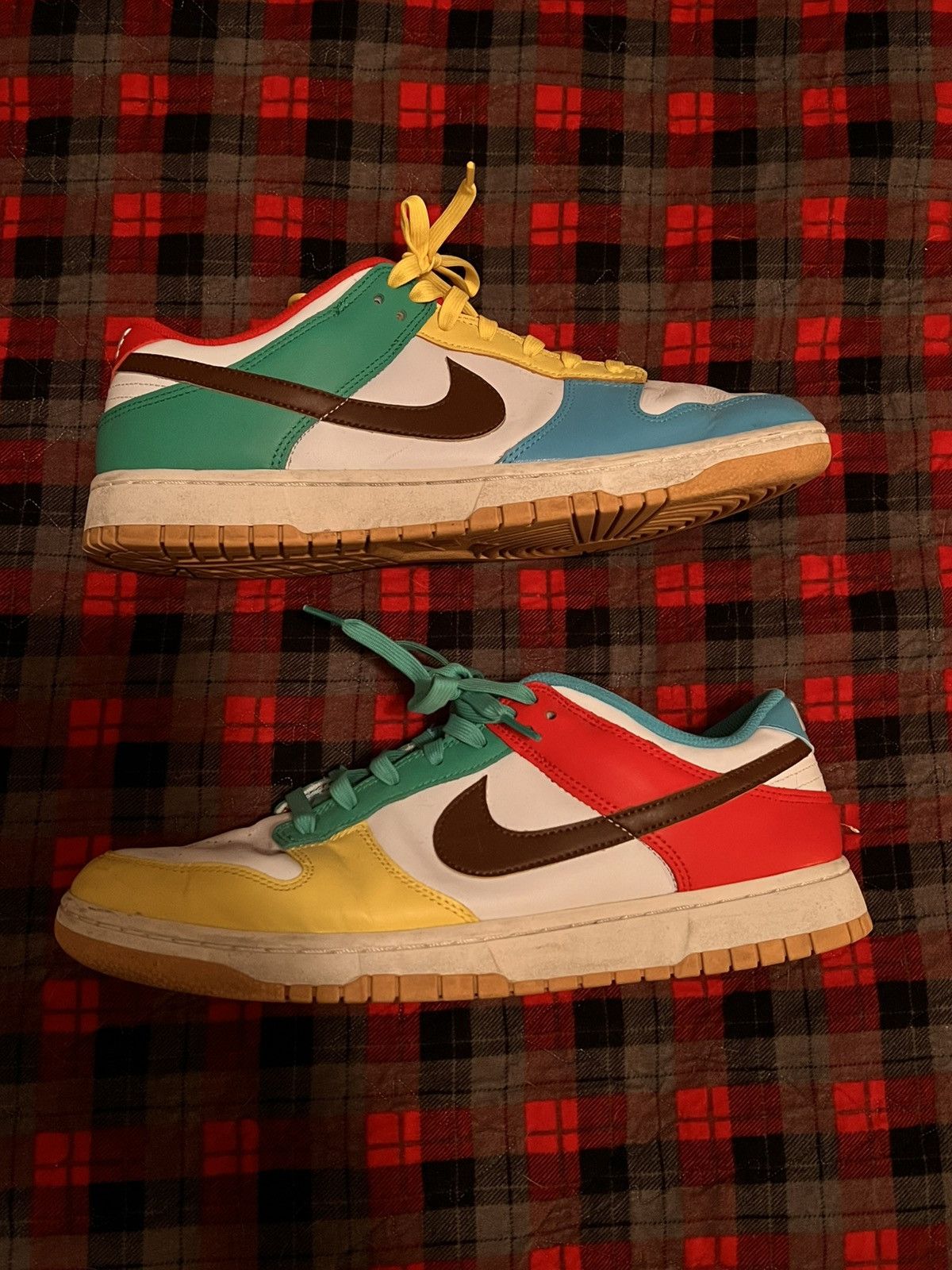 Nike 2021 Nike Dunk Low SE ‘free 99’ -white Size US 12 / EU 45 - 2 Thumbnail