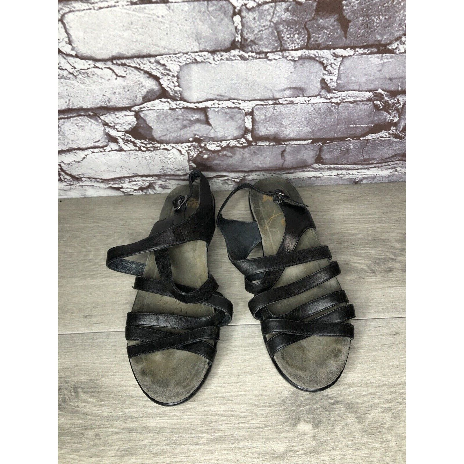 Other Dansko 2406020200 Black Leather Ankle Strap Heel Sandals Wom Size US 8 / IT 38 - 19 Thumbnail