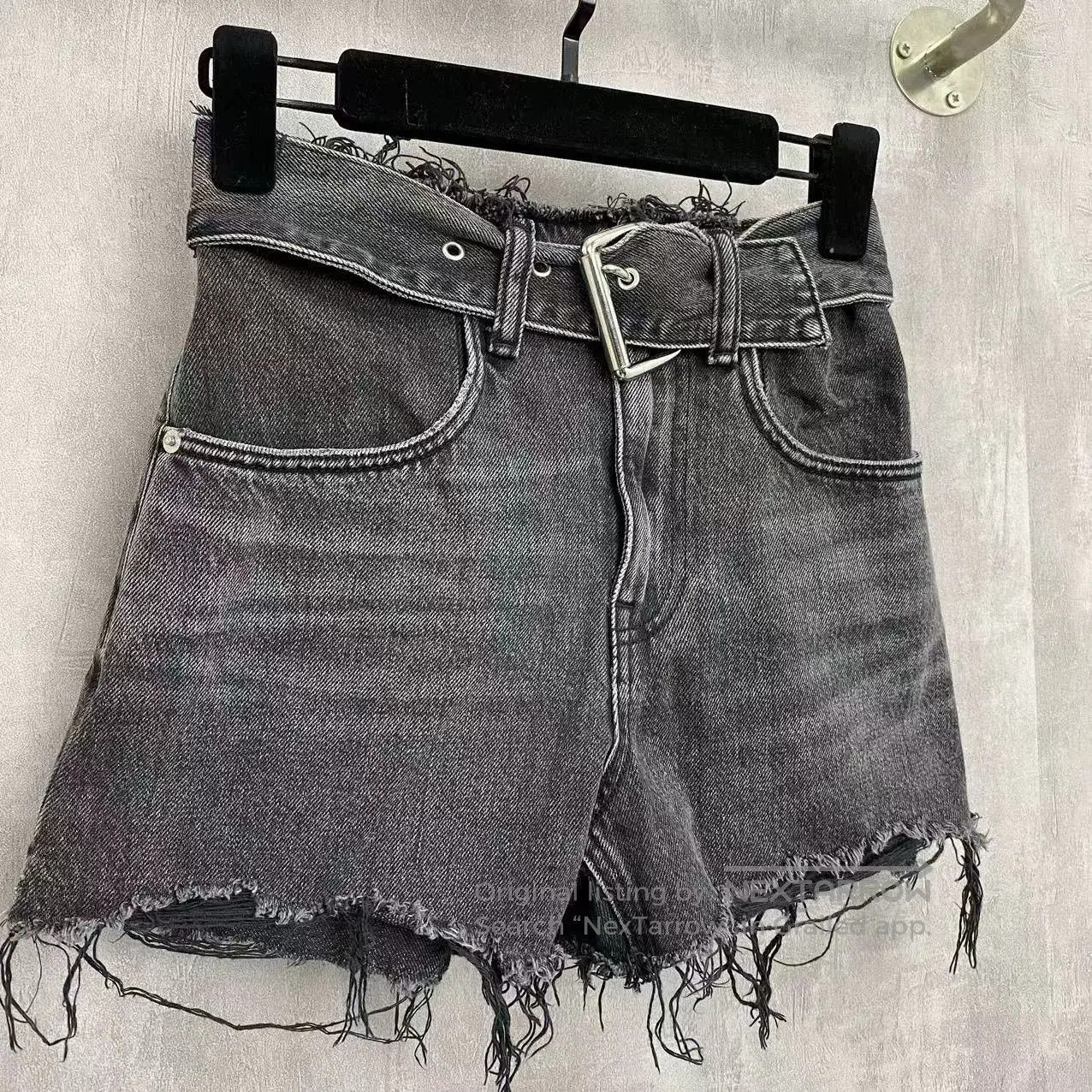 Alexander Wang Alexander Wang Distressed Denim Shorts. Size 24" / US 00 / IT 34 - 2 Thumbnail