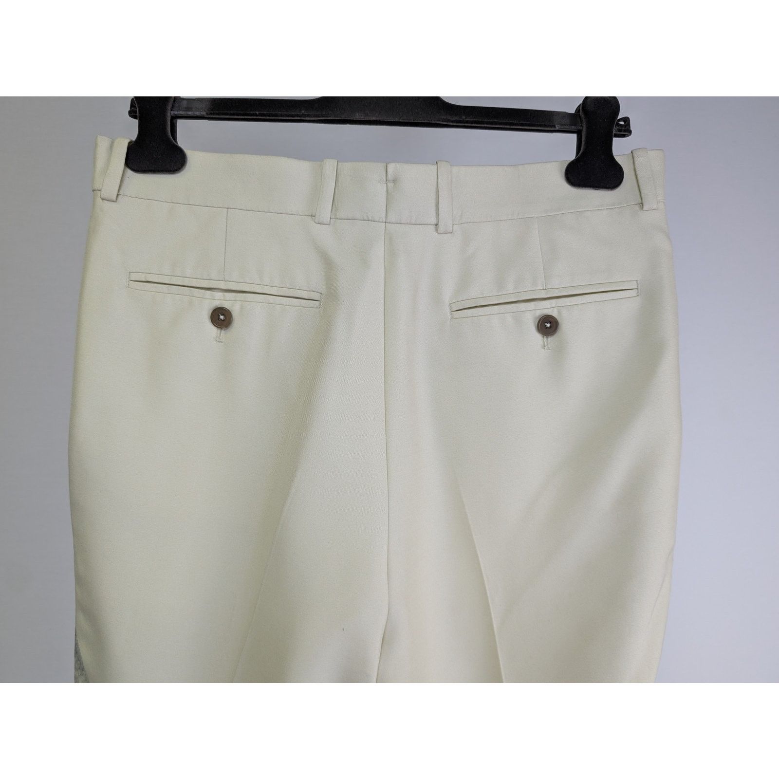 Alexander McQueen o1rshd1 Orchid Print ON Viscose Cady Pants in Putty/black Size US 32 / EU 48 - 8 Thumbnail