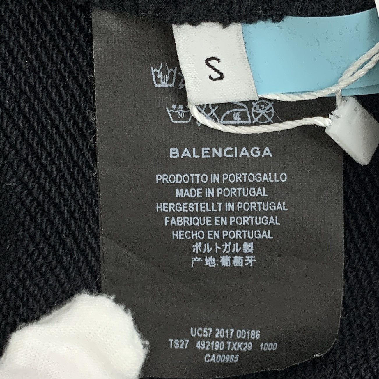 Givenchy Givenchy Black Cotton Hooded Drawstring Sweatshirt K26WX Size US S / EU 44-46 / 1 - 7 Thumbnail