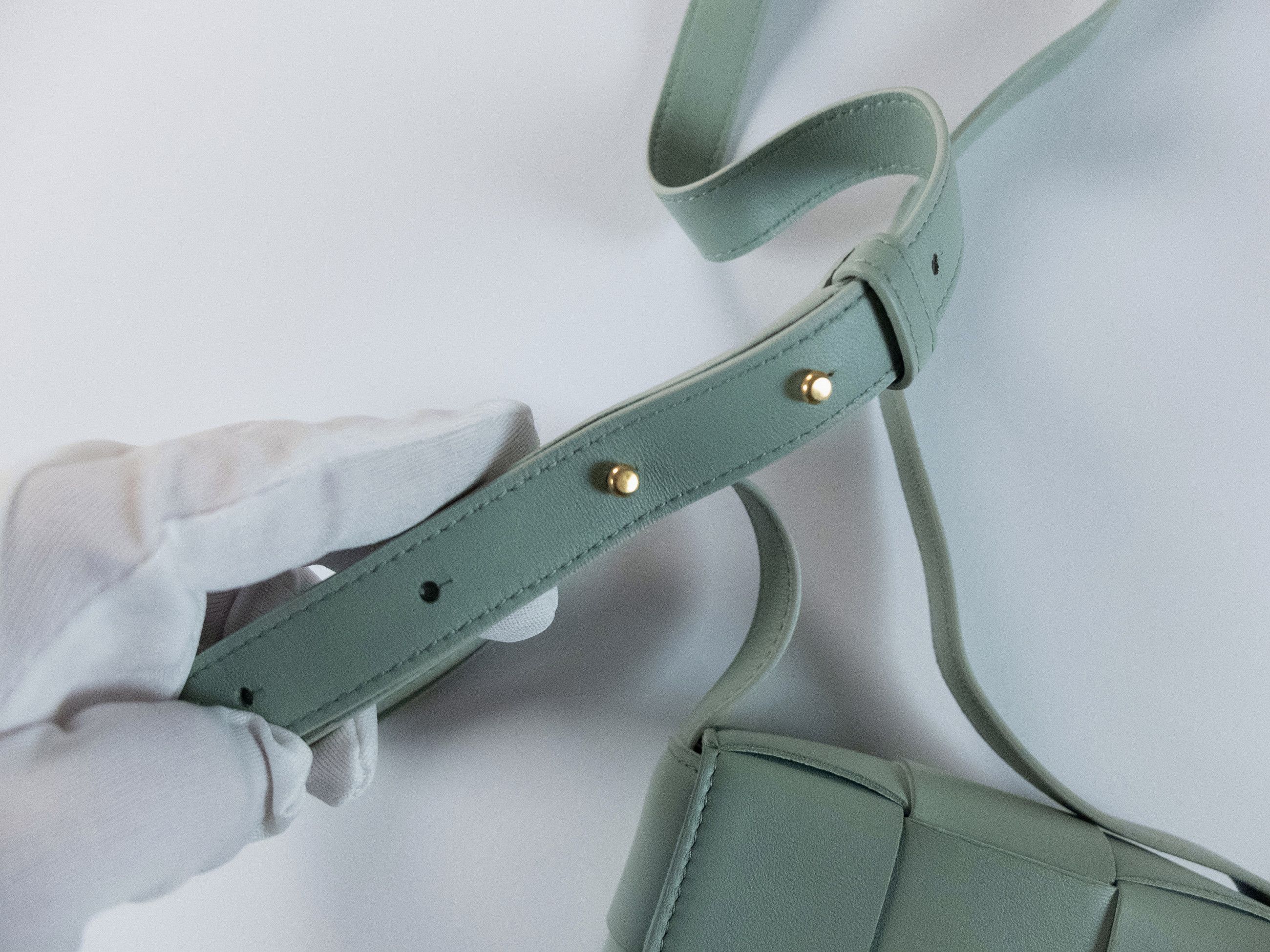 Bottega Veneta BOTTEGA VENETA Candy Cassette green lamb leather mini bag Size ONE SIZE - 9 Thumbnail