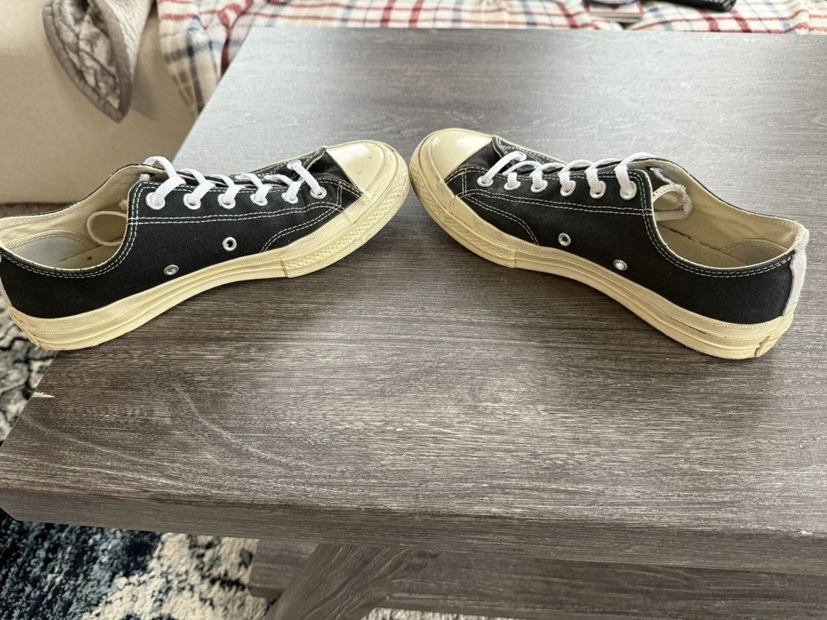 Comme des Garcons PLAY × Converse Comme des Garçons PLAY Converse Chuck Taylor Low-Top (Black) Size US 8 / EU 41 - 5 Thumbnail