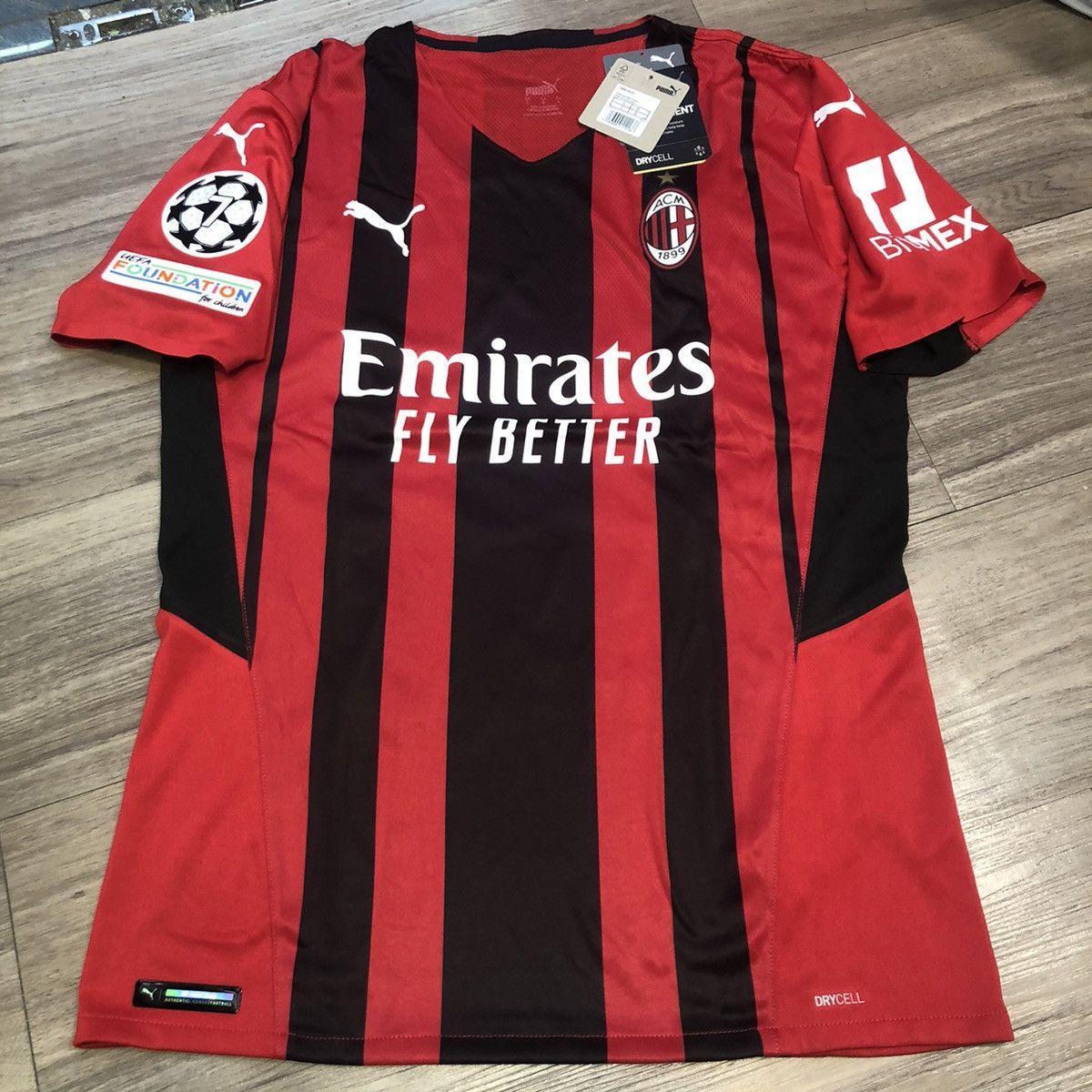 AC Milan 21/22 Commercial player issue shirt #22 Bitmex(Bnwt