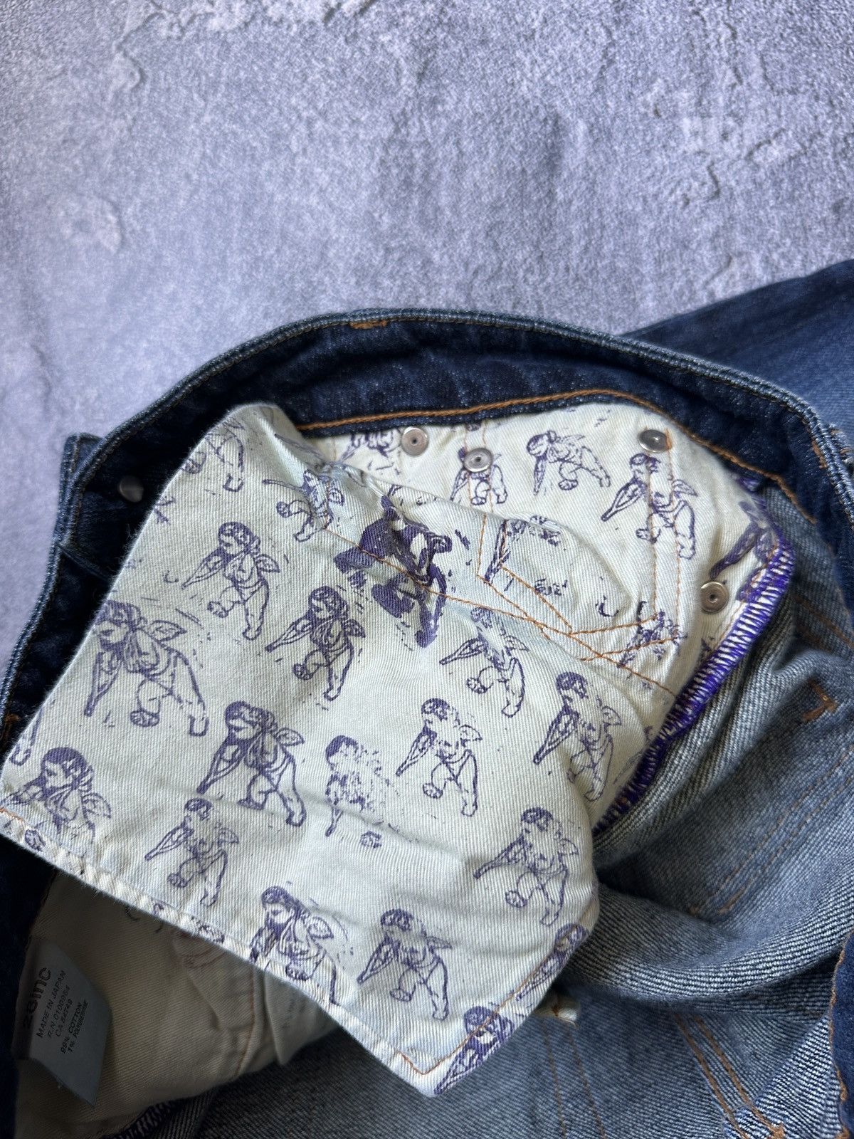 Prps Prps Women’s Purple Selvedge Japan Distressed Jeans Size 28 Size 28" / US 6 / IT 42 - 11 Thumbnail