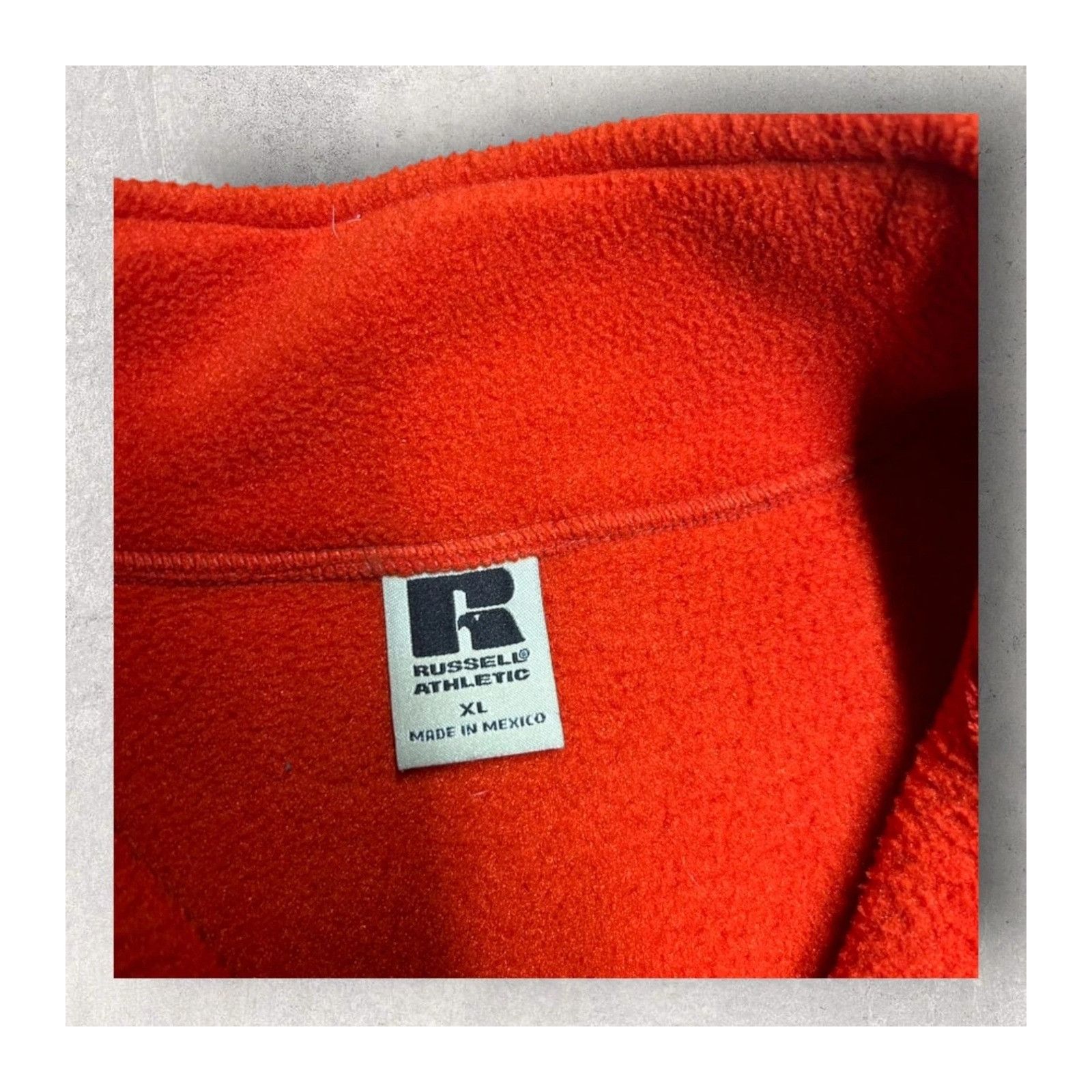 Russell Athletic Vintage Russell Athletic Mens XL Blank Full Zip Fleece Vest Size US XL / EU 56 / 4 - 3 Thumbnail