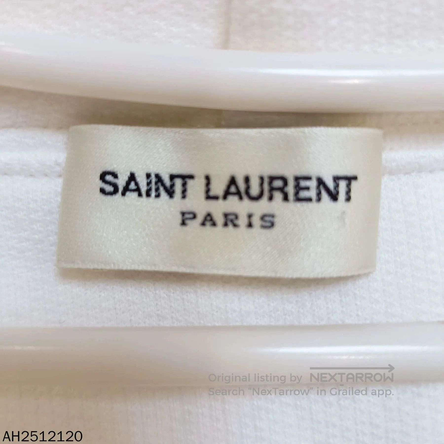 Saint Laurent Paris Saint Laurent Paris Logo printed kangaroo pocket hoodie. Size US M / EU 48-50 / 2 - 3 Thumbnail