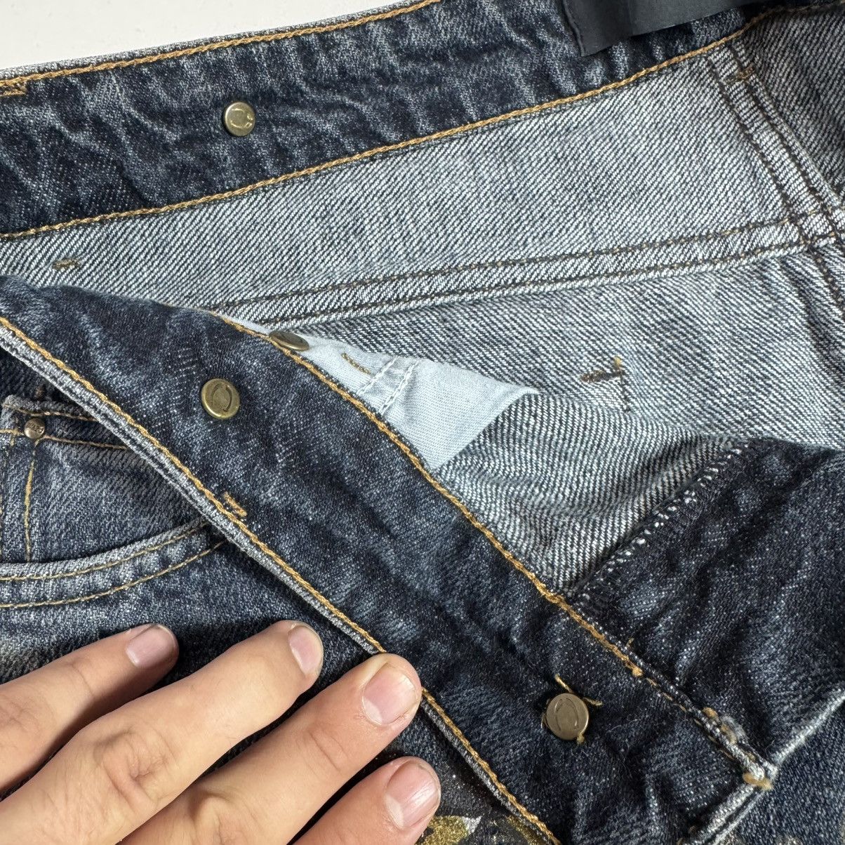 Roberto Cavalli flared y2k jeans justcavalli very rare flowers print Size 27" / US 4 / IT 40 - 11 Thumbnail