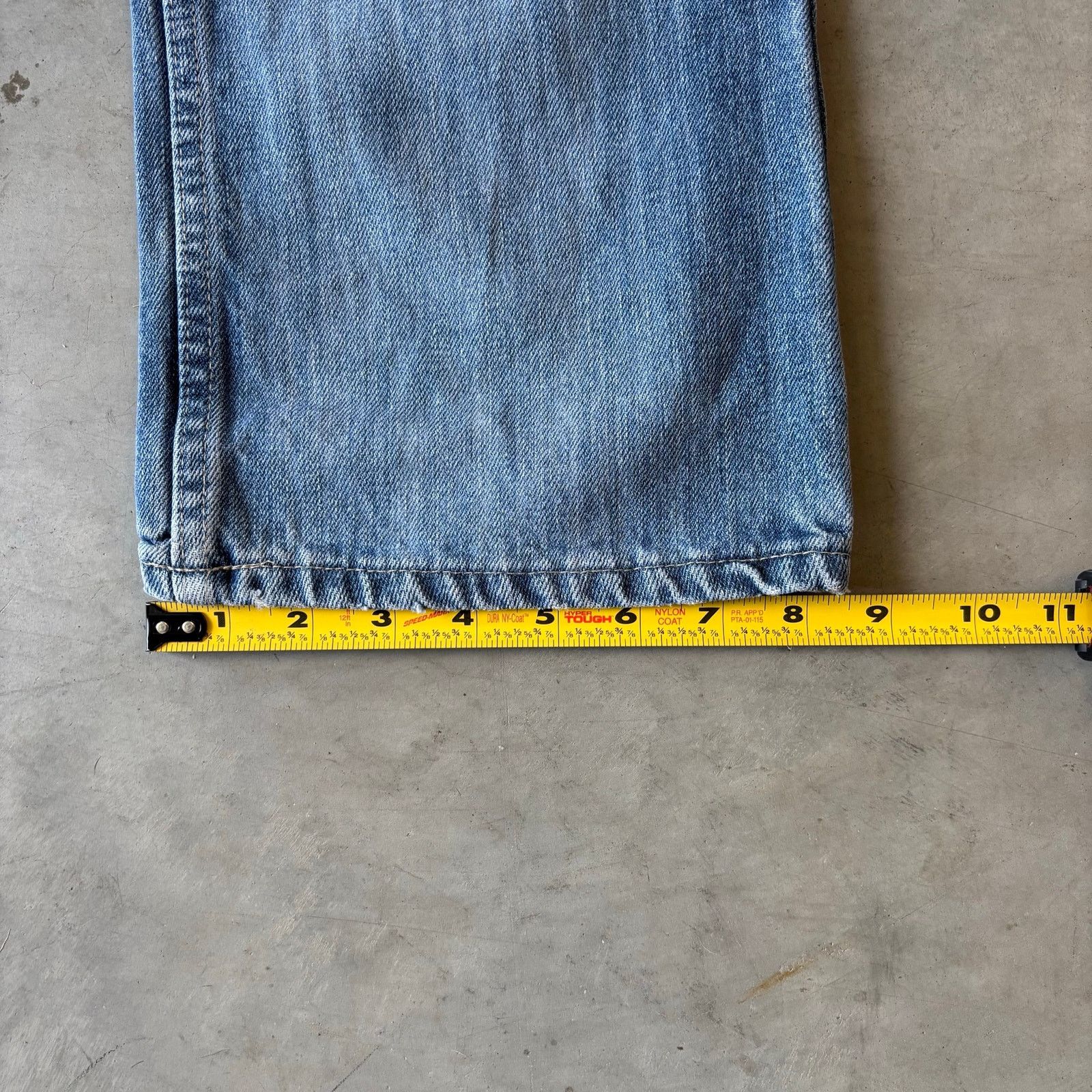 Vintage y2k faded bootcut flared distressed denim jeans Size US 28 / EU 44 - 3 Thumbnail