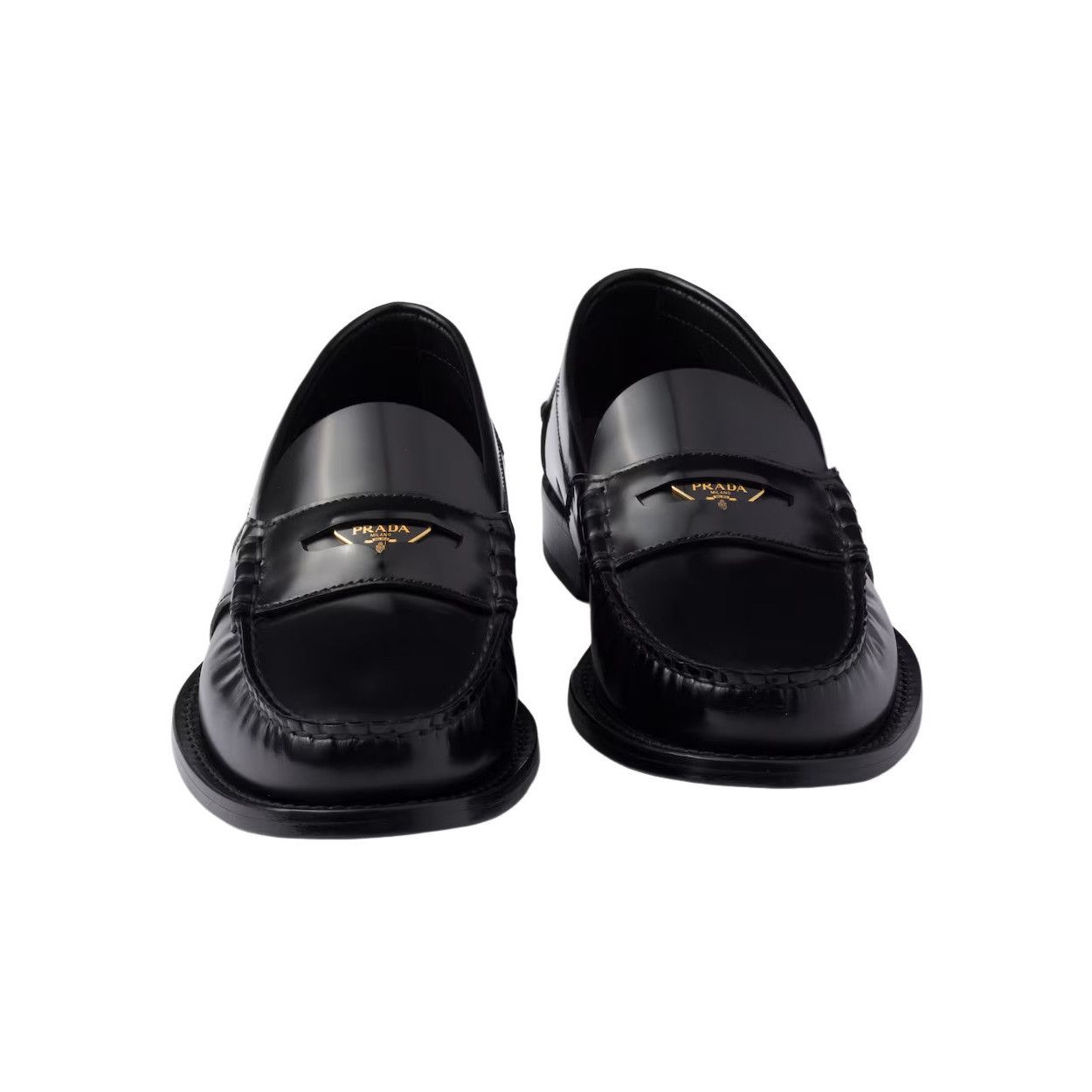 Prada PRADA $1250 Black Brushed Leather Loafers New And Authentic Size US 9 / IT 39 - 5 Thumbnail