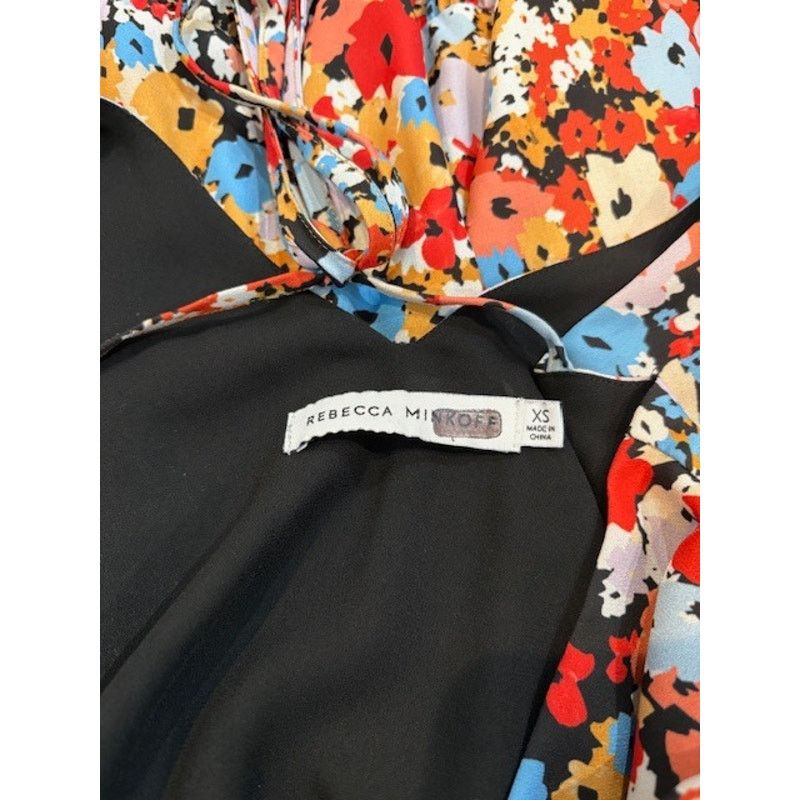 Rebecca Minkoff Rebecca Minkoff “Sorcha” Floral Deep-V Mini Dress – Size XS Size XS / US 0-2 / IT 36-38 - 11 Thumbnail
