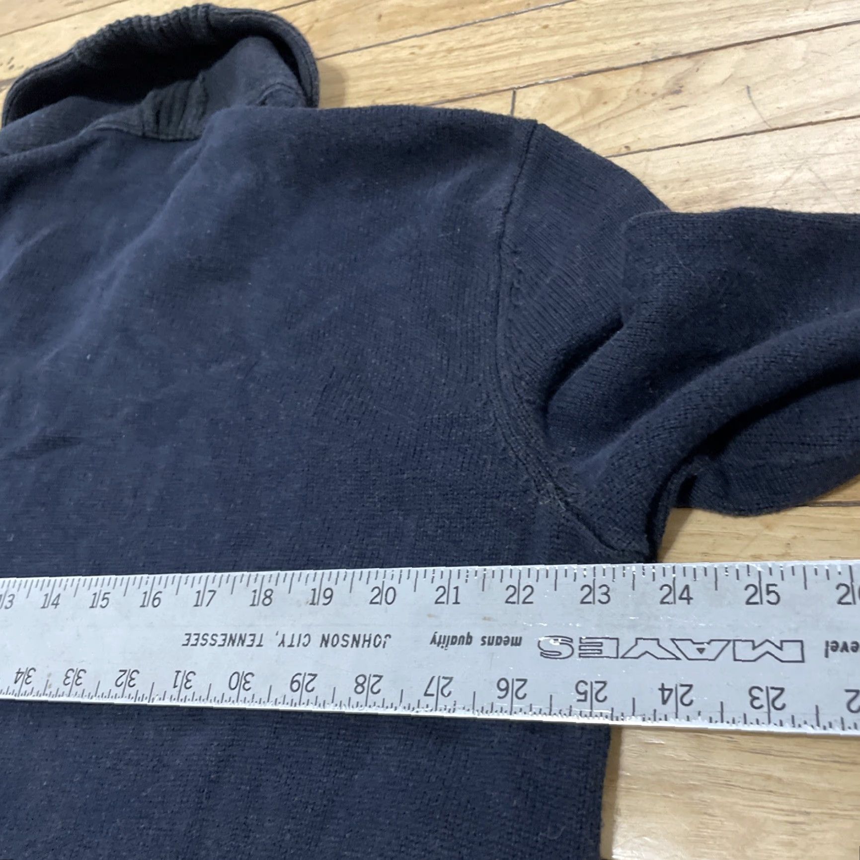 Banana Republic VINTAGE Banana Republic Cardigan Men XL Navy Blue Shawl Neck Full Zip Knit Sweater Golf Size US XL / EU 56 / 4 - 7 Thumbnail