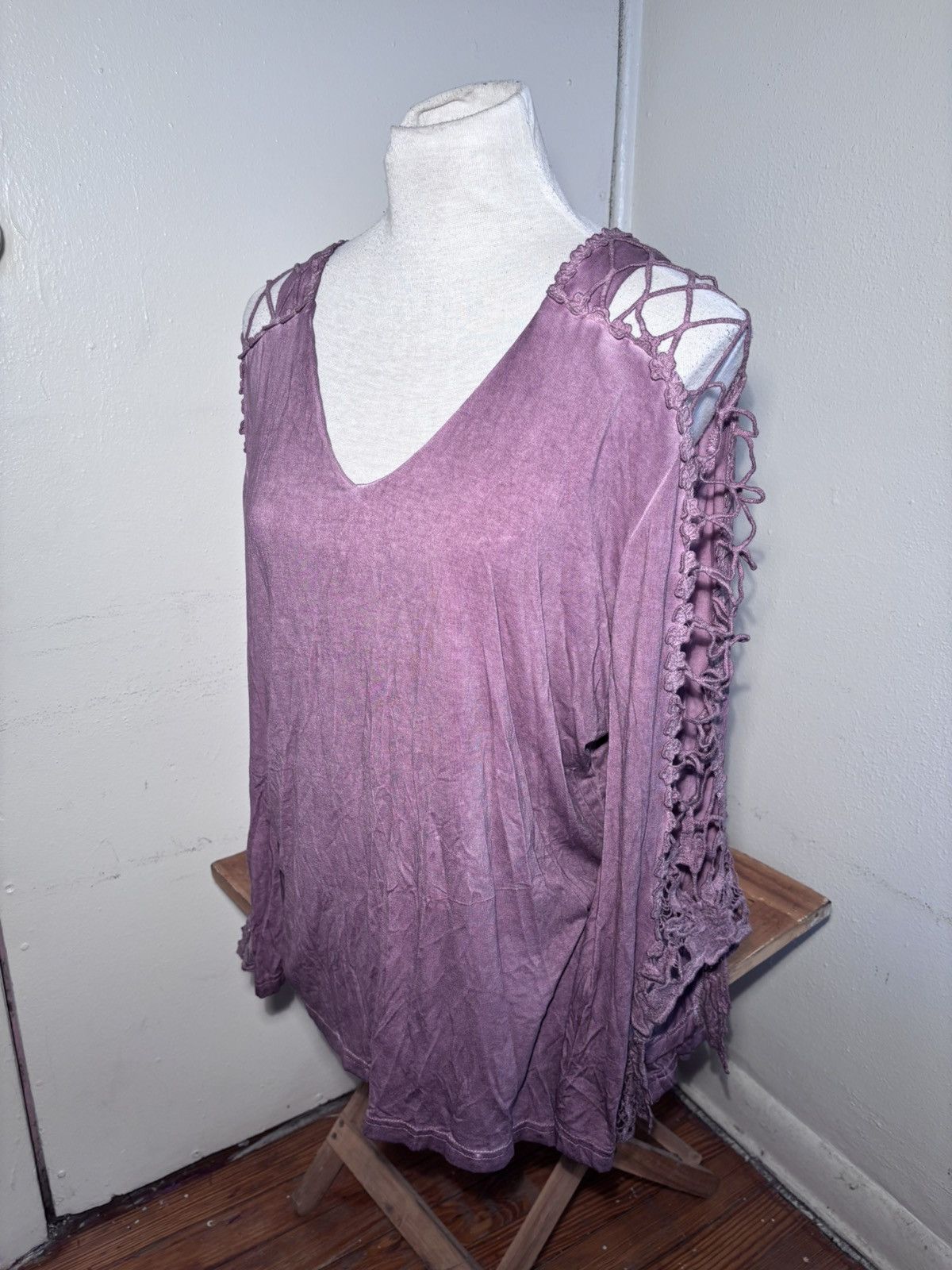 Other Indigo Thread Co Lace Sleeve Top Size XL / US 12-14 / IT 48-50 - 2 Thumbnail