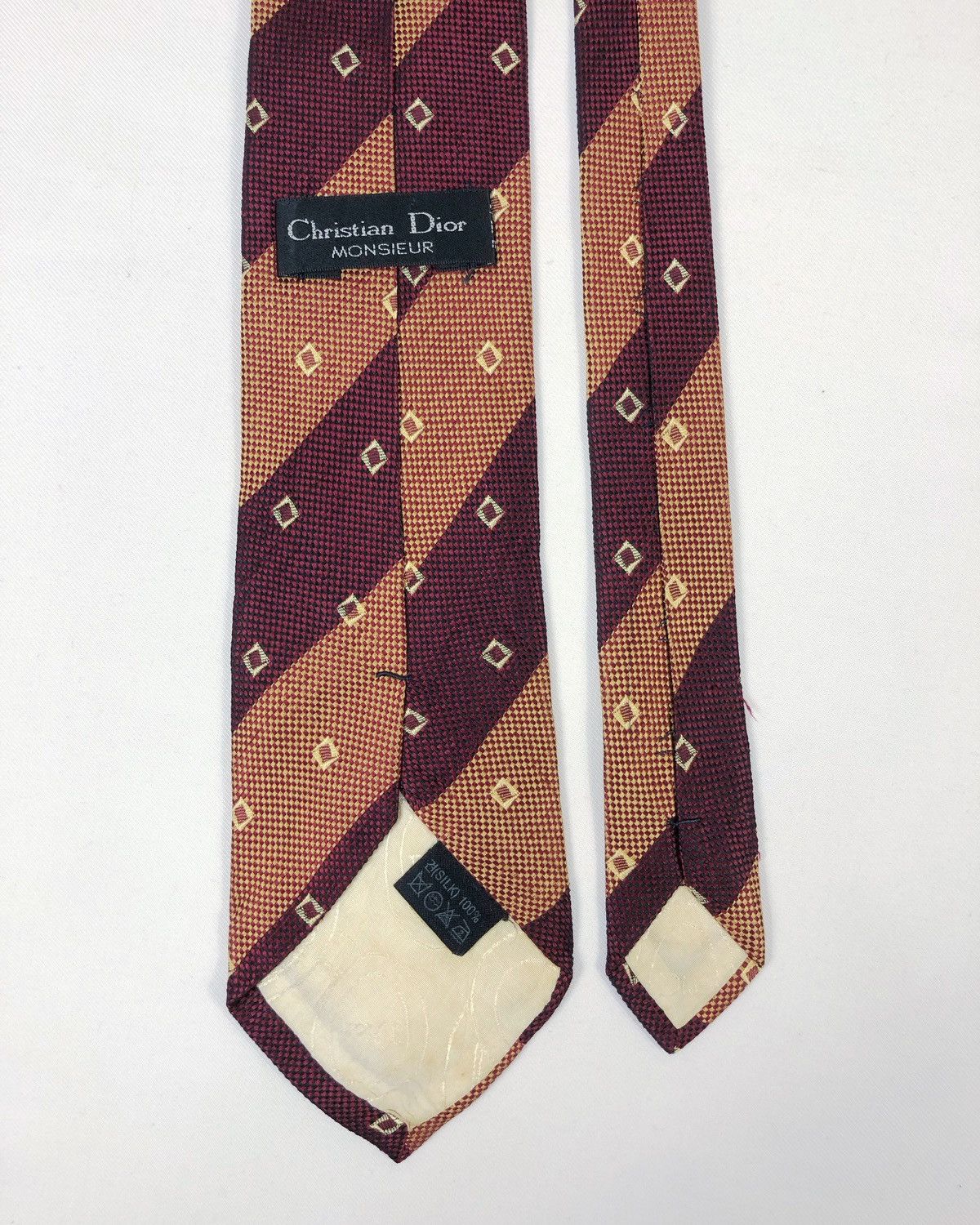 Christian Dior Monsieur × Vintage Rare Vintage Christian Dior Monsieur Silk Tie Size ONE SIZE - 5 Thumbnail