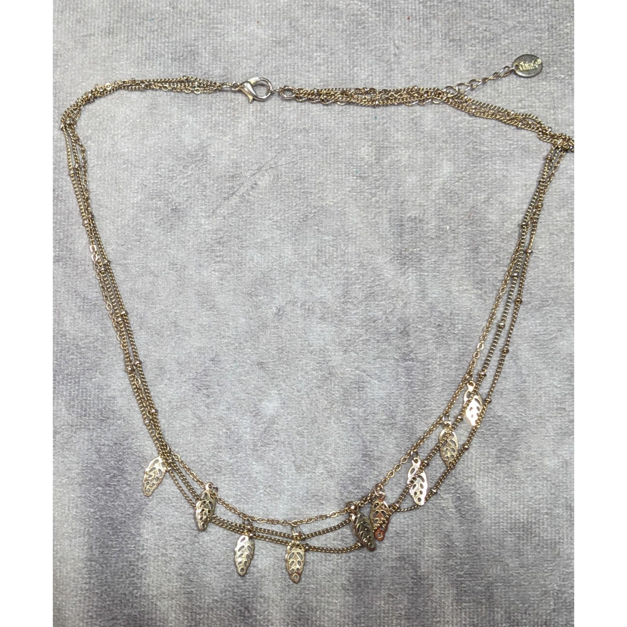 Other Claires Multilayer Leaf Charm Gold Tone Necklace Size ONE SIZE - 5 Thumbnail