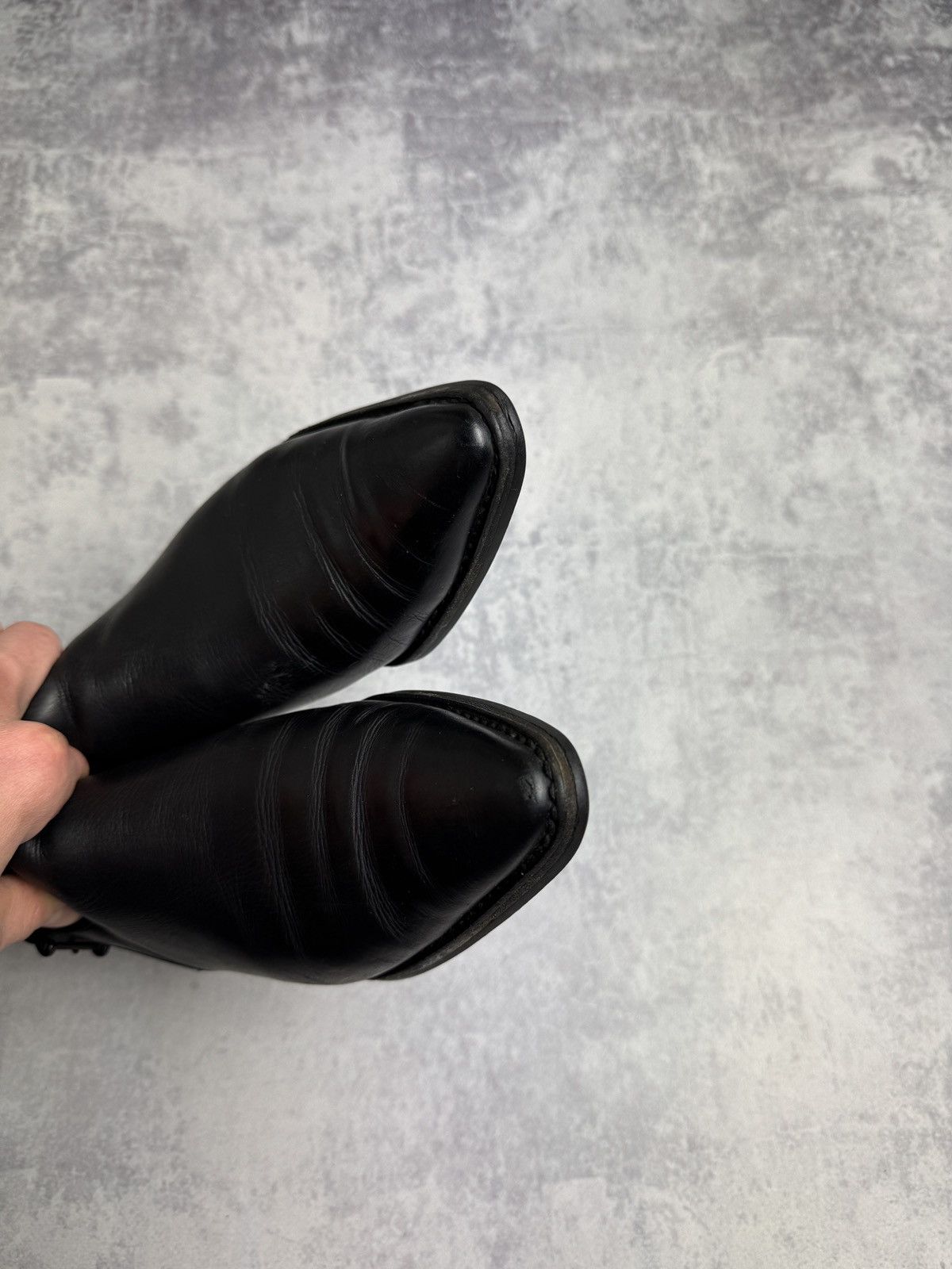 Gucci Gucci By Tom Ford Rare Vintage Moto Racing Y2K Leather Boots Size US 6.5 / IT 36.5 - 21 Thumbnail