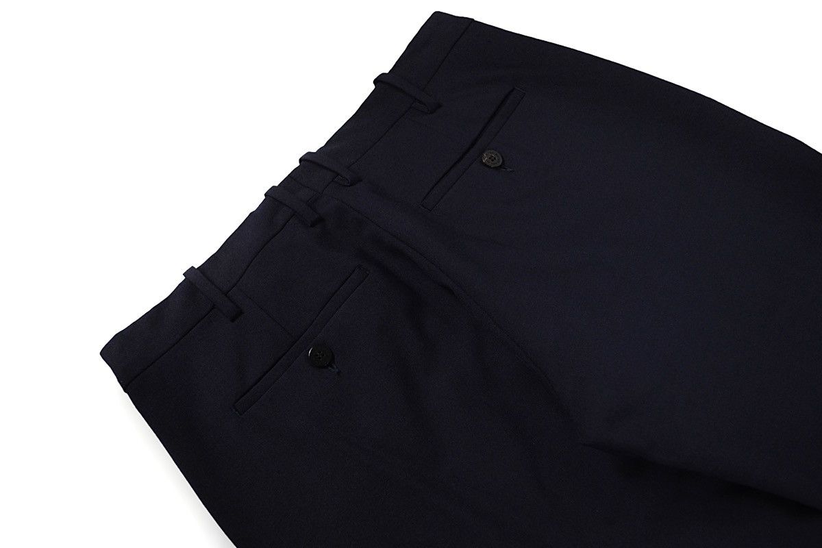 Neil Barrett Neil Barrett Woven Slim Fit Wool Dark Navy Trousers Pants Size US 30 / EU 46 - 6 Thumbnail