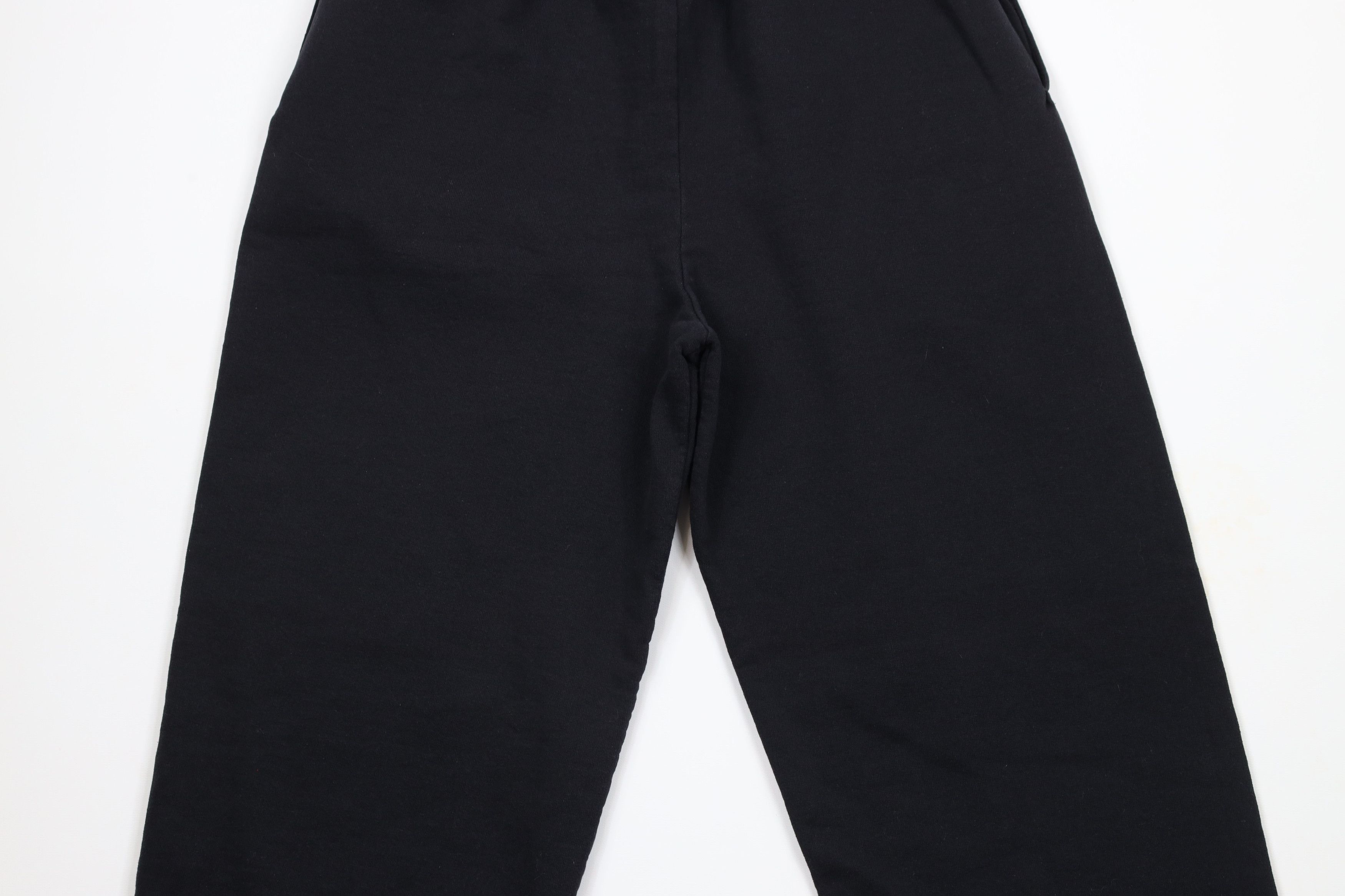 Vintage Vintage 90s Streetwear Faded Blank Wide Leg Sweatpants Black Size US 34 / EU 50 - 10 Thumbnail