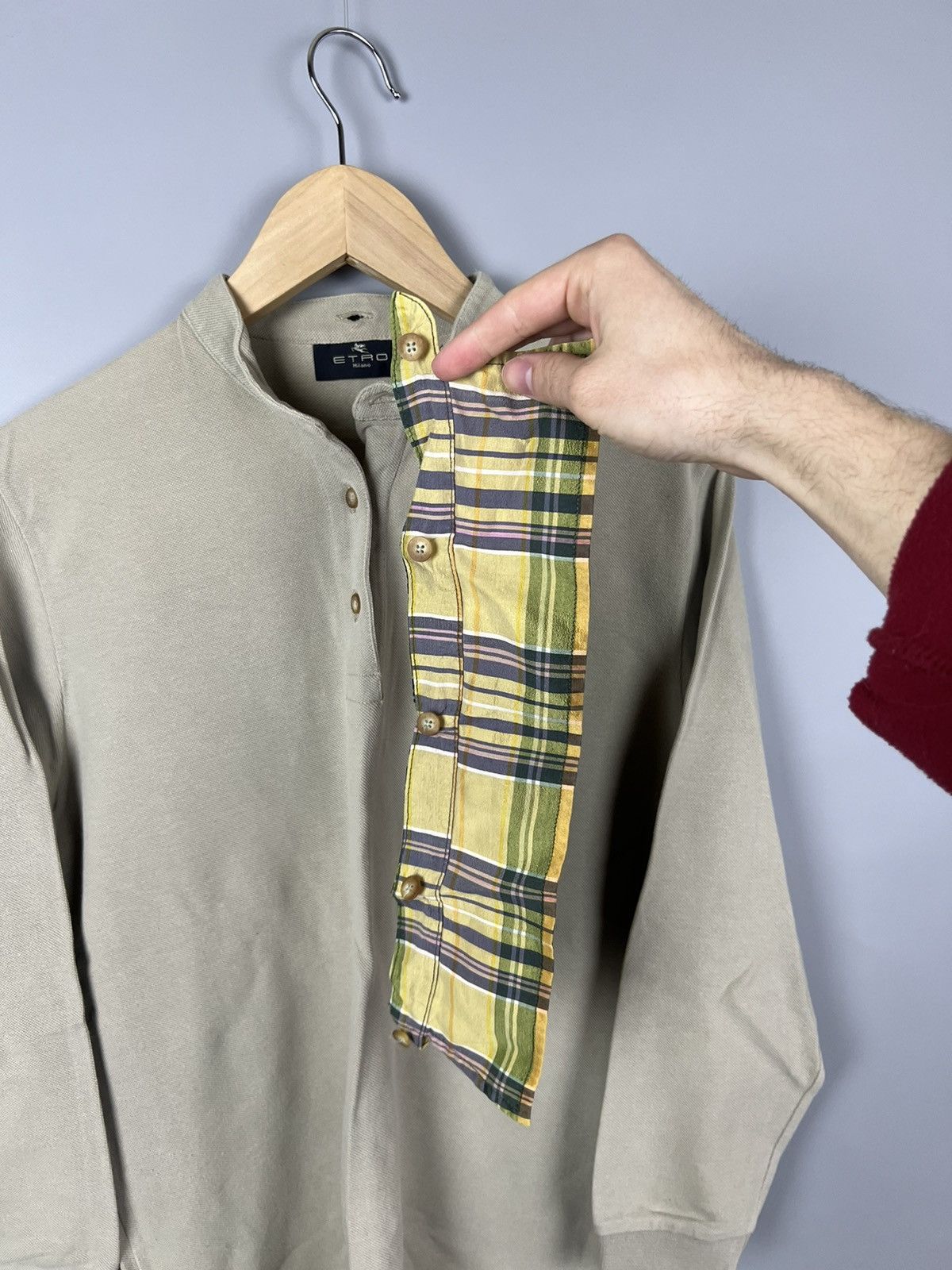 Etro Etro cotton Dress / Rugby Shirt with removable collar rare Size L / US 10 / IT 46 - 11 Thumbnail