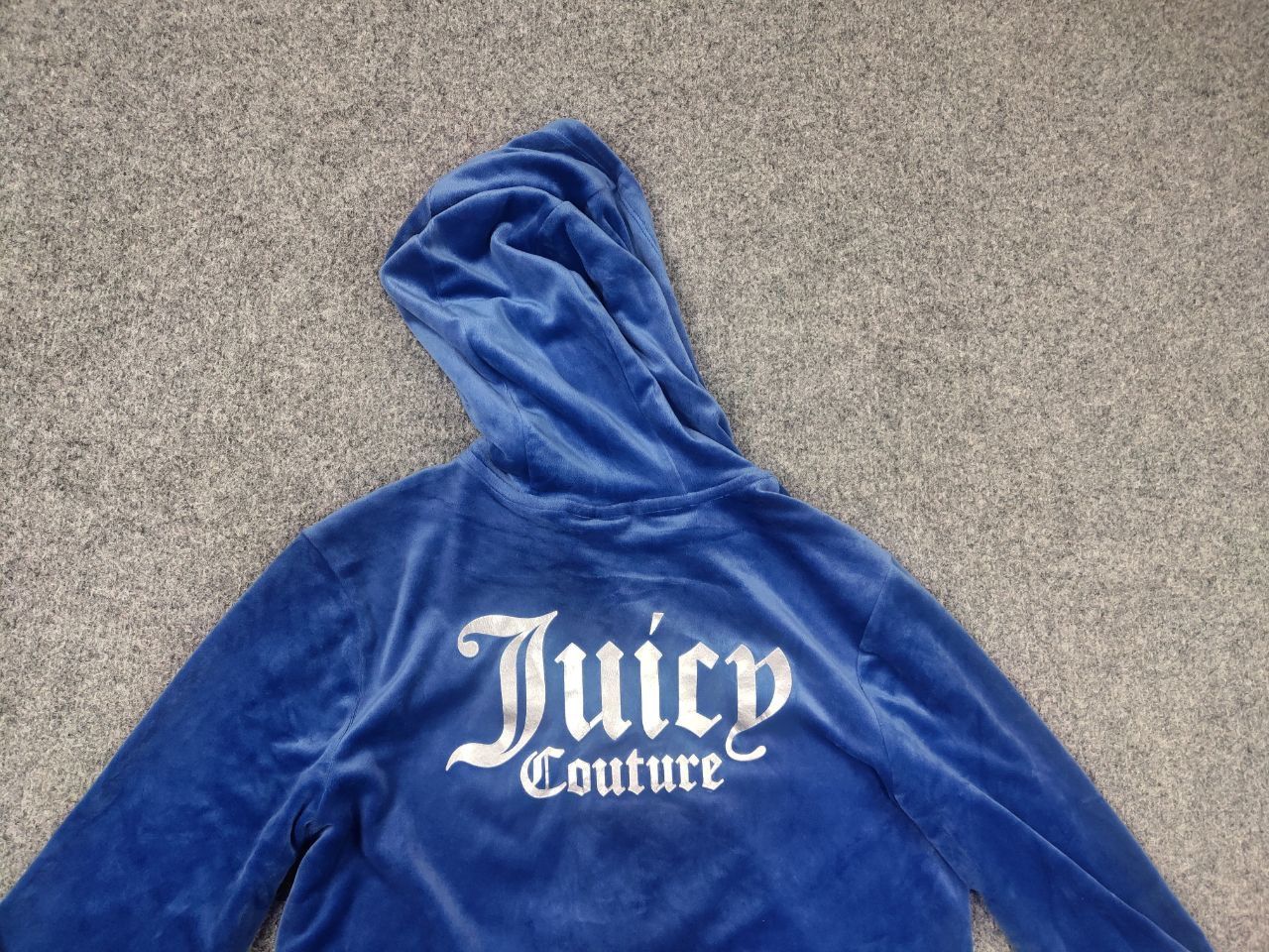 Juicy Couture Juicy Couture Blue Graphic velour zip Hoodie Vintage Y2k Size XL / US 12-14 / IT 48-50 - 8 Thumbnail