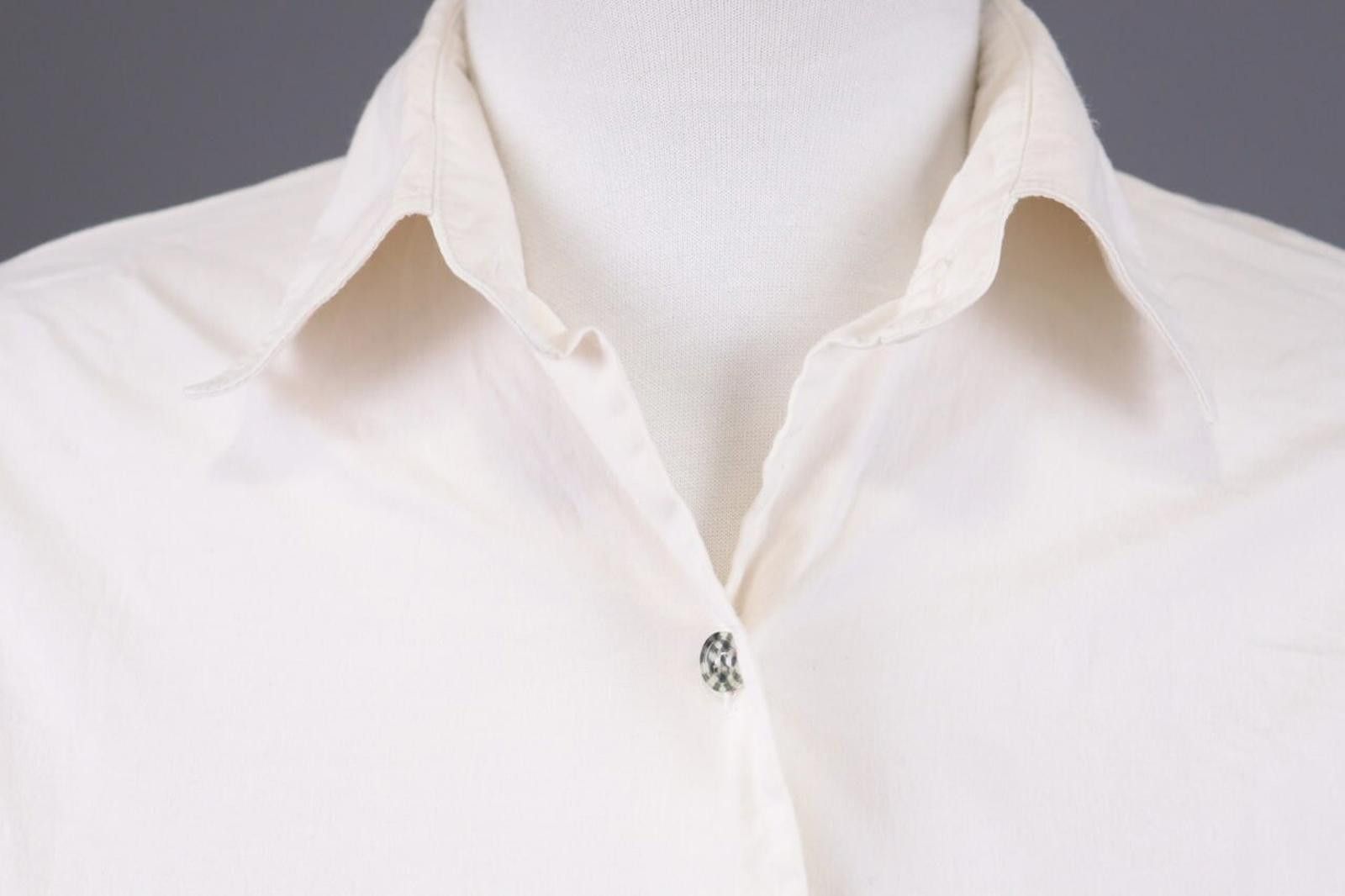 Designer Burberry London Beige Nova Check Blouse Shirt Size 14 / M Size XL / US 12-14 / IT 48-50 - 4 Thumbnail