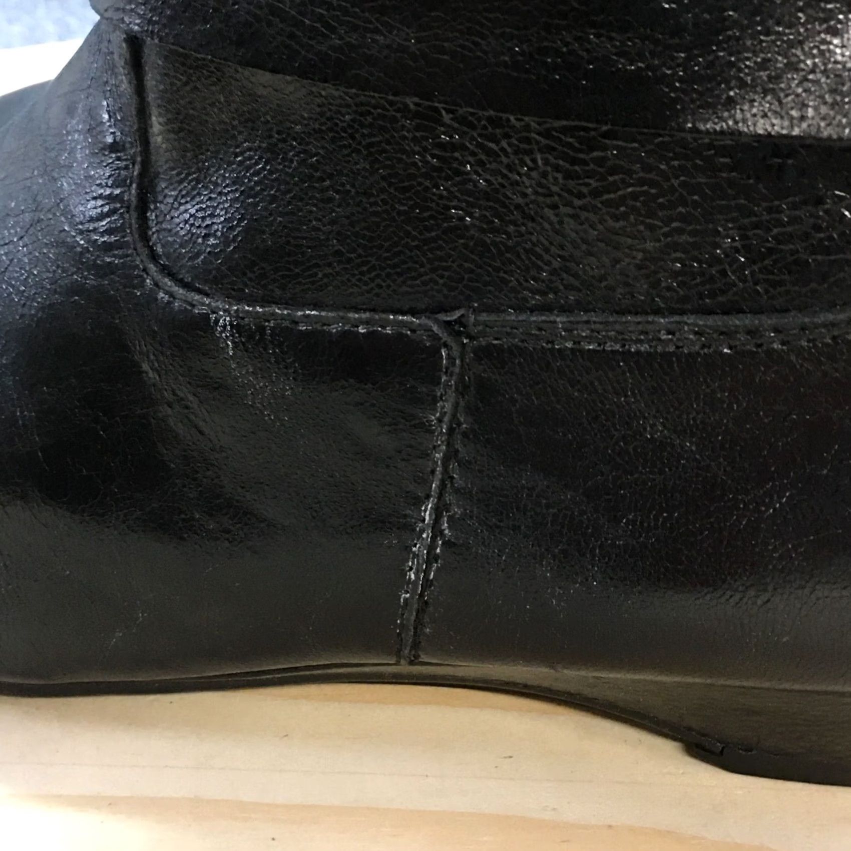 Vintage Aerosoles Boots Womens 8.5 M Sota Water Ankle Bootie Black Leather Side Zip Shoe Boots Size US 9 / IT 39 - 7 Thumbnail