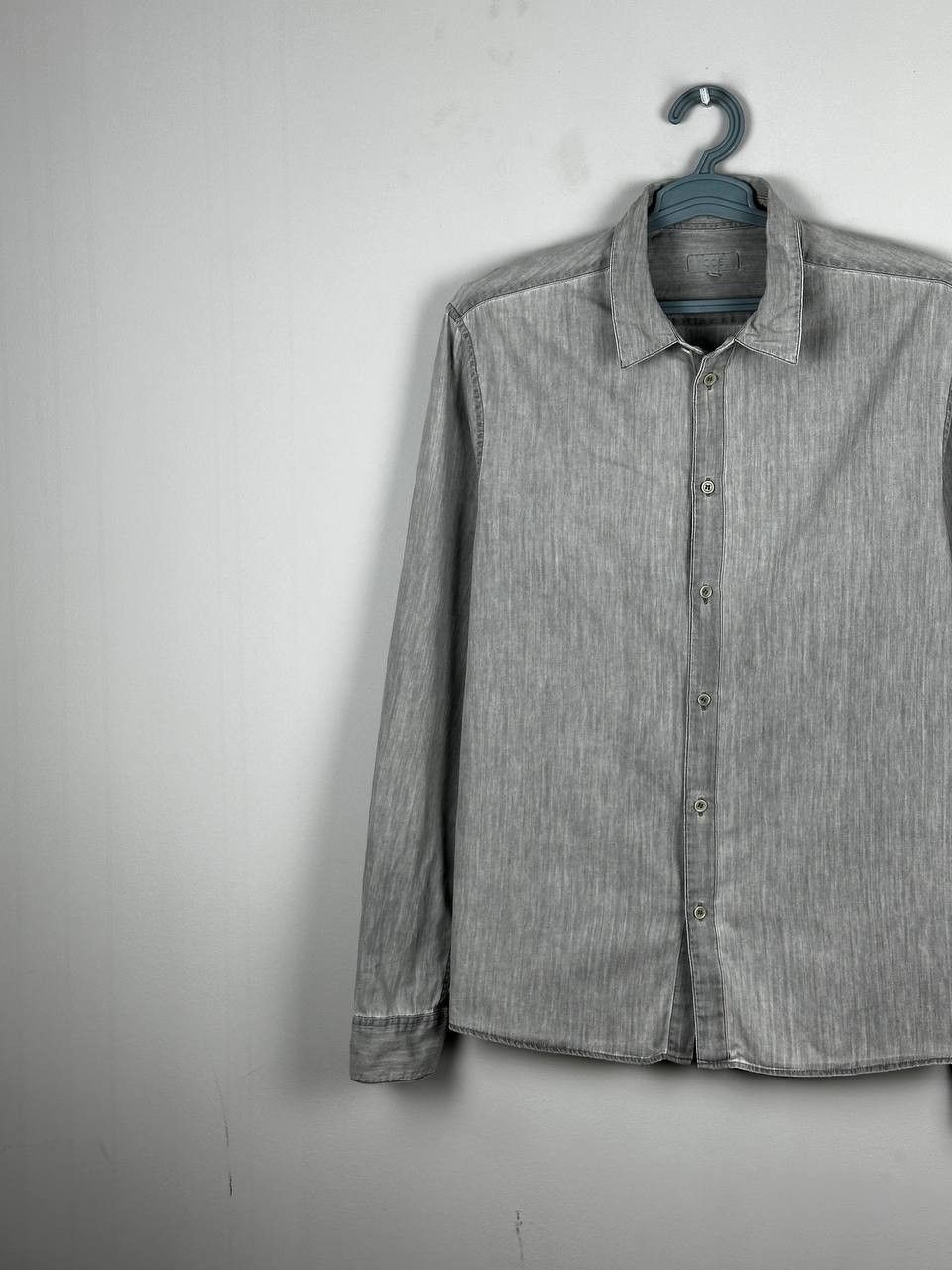 Cos COS Grey Denim Light Casual Shirt Size US L / EU 52-54 / 3 - 2 Thumbnail