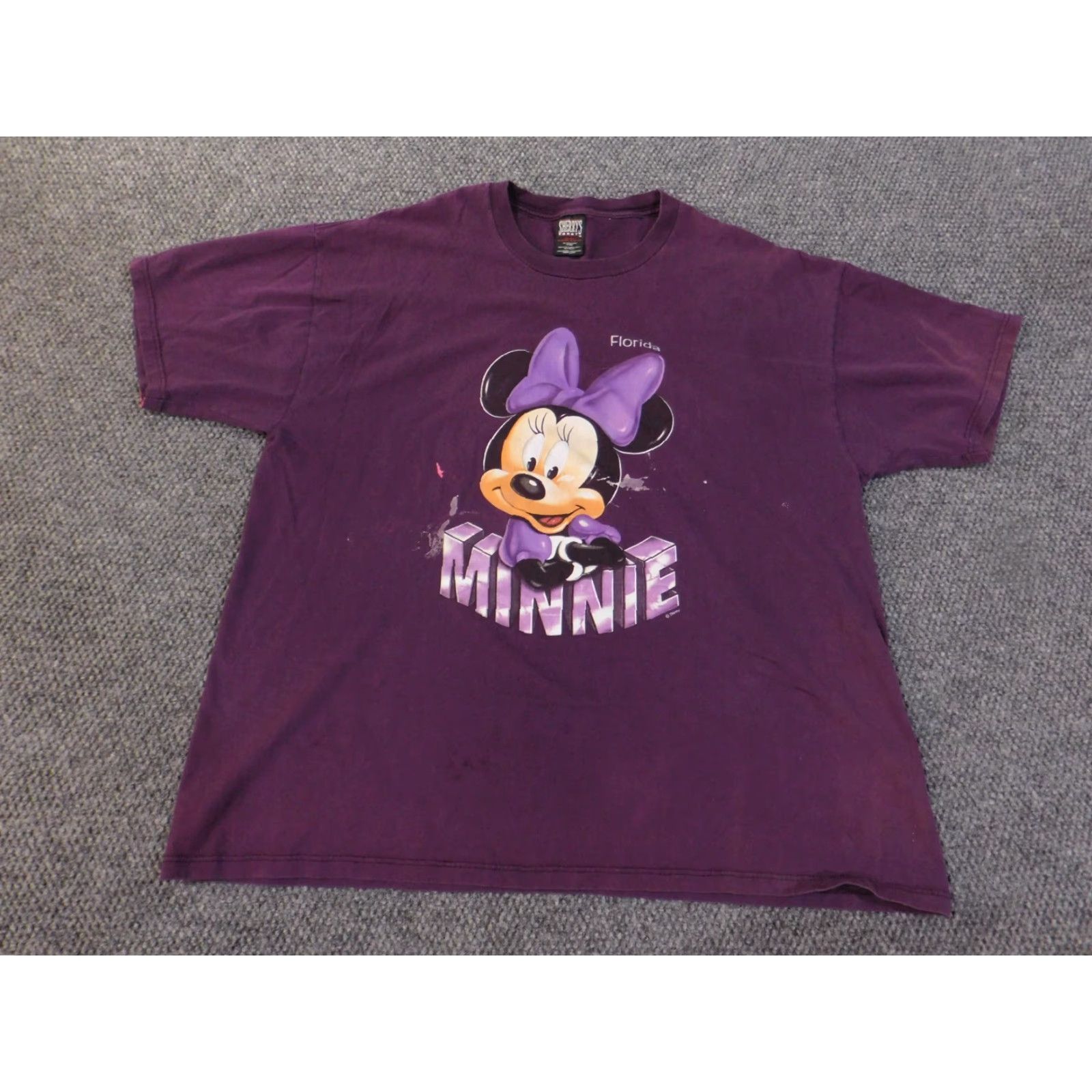 Disney minnie mouse shirt xxl mens vintage disney purple t-shirt crew neck cotton solid graphic print 90s retro Disney Mens 2XL Purple Size US XXL / EU 58 / 5 - 2 Thumbnail
