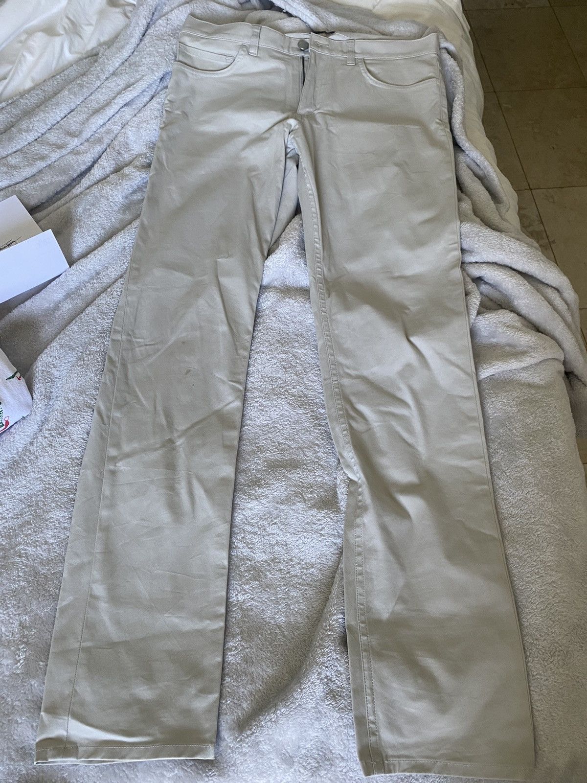 Theory Theory Raffi Slim Pants White Size US 32 / EU 48 - 1 Thumbnail