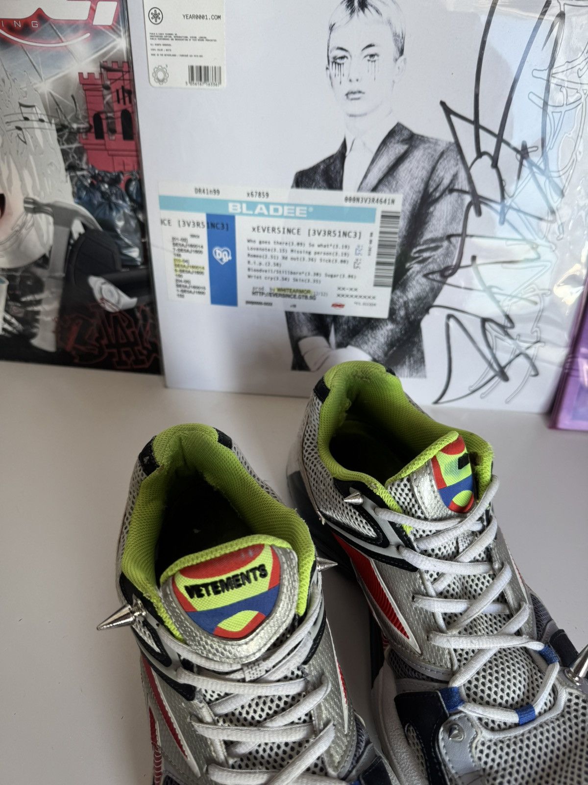 Vetements Vetements x Reebok Spike Runner 200 Sneakers Archive Luxury Size US 8.5 / EU 41-42 - 13 Thumbnail