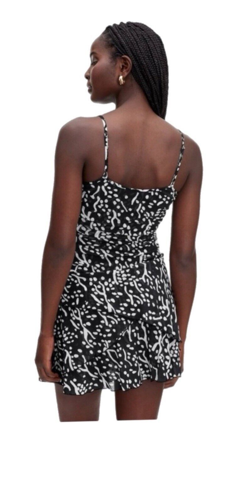 Diane von Furstenberg × Target Basics DVF Target Dress Black Strappy Mesh Sea Spots Mini XS Size XS / US 0-2 / IT 36-38 - 3 Thumbnail