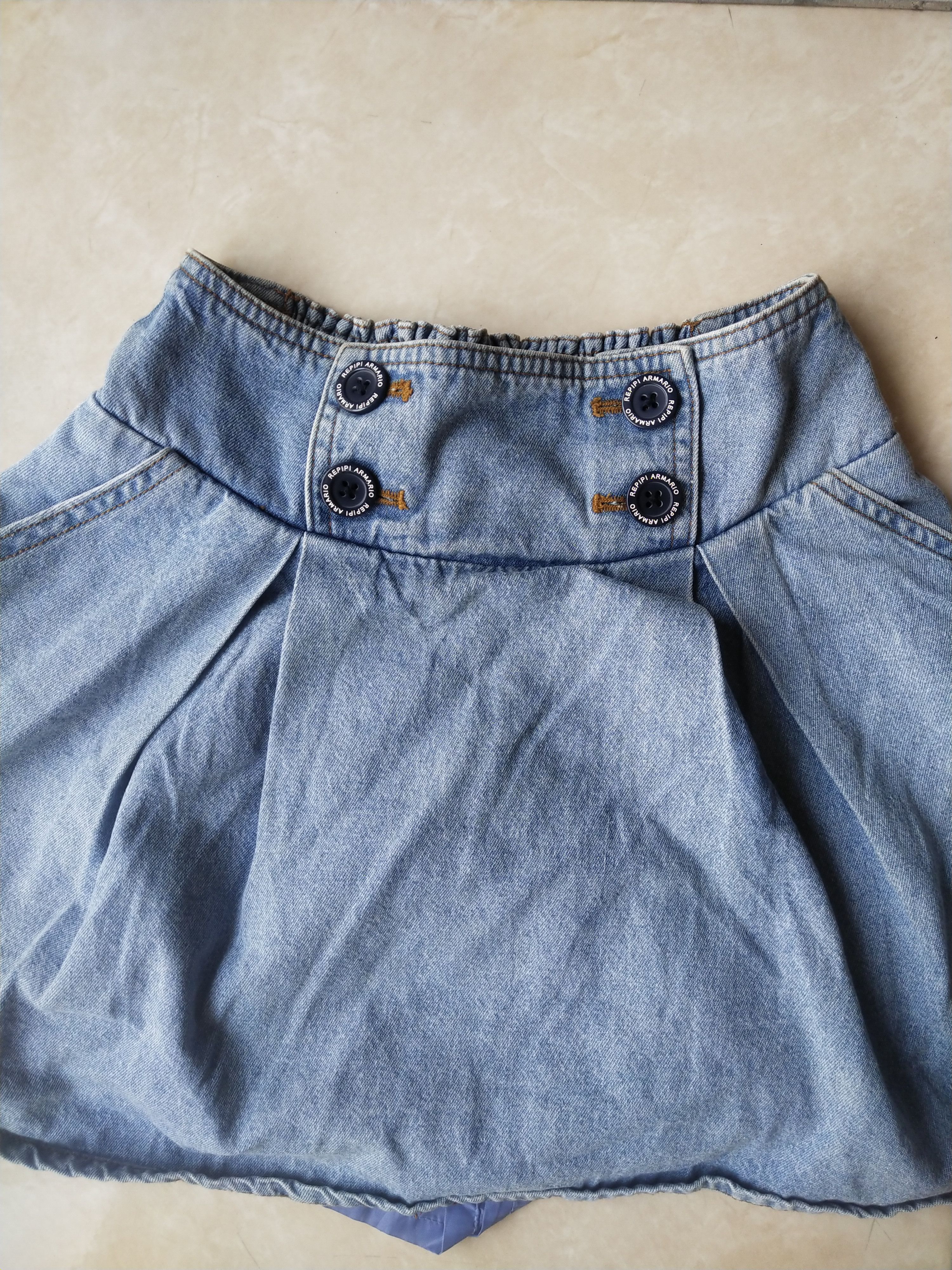 Angel Blue Repipi Armario Denim Mini Skirt Japanese Harajuku Style Size 25" / US 0 / IT 36 - 2 Thumbnail