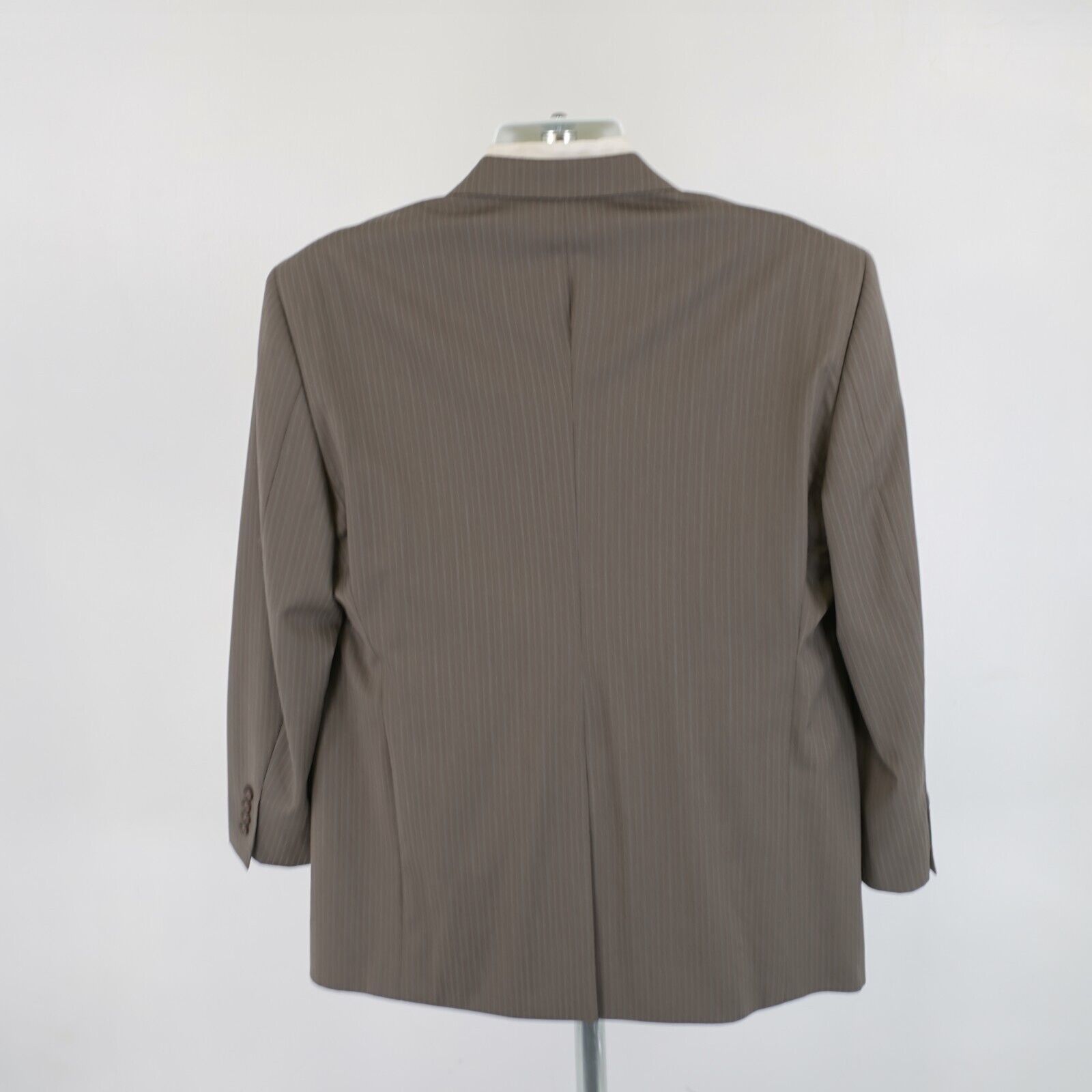 Joseph & Feiss Joseph & Feiss Wool Beige Green Herringbone Striped 2 Piece Size 42R - 10 Thumbnail