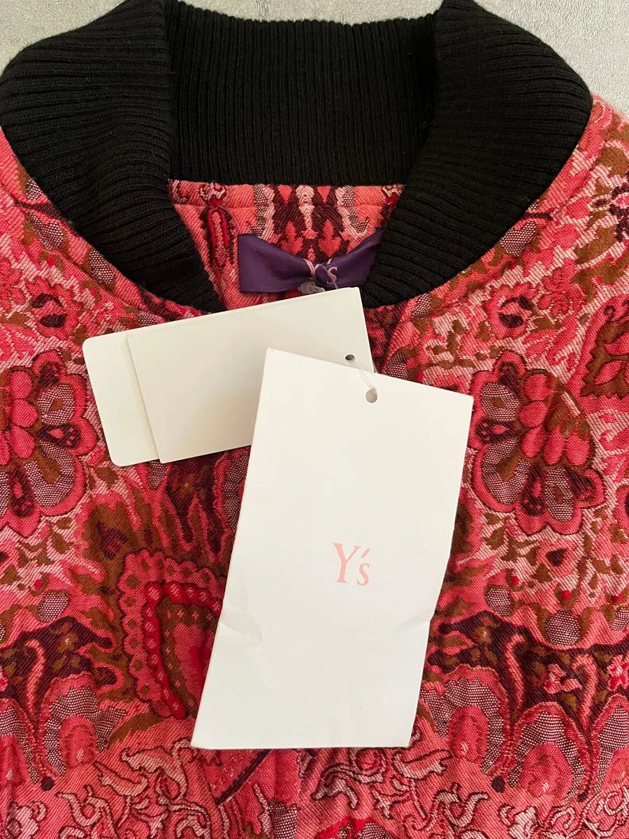 Vintage × Yohji Yamamoto AW2019 Yohji Yamamoto Silk Red Bomber Jacket Size XS / US 0-2 / IT 36-38 - 7 Thumbnail